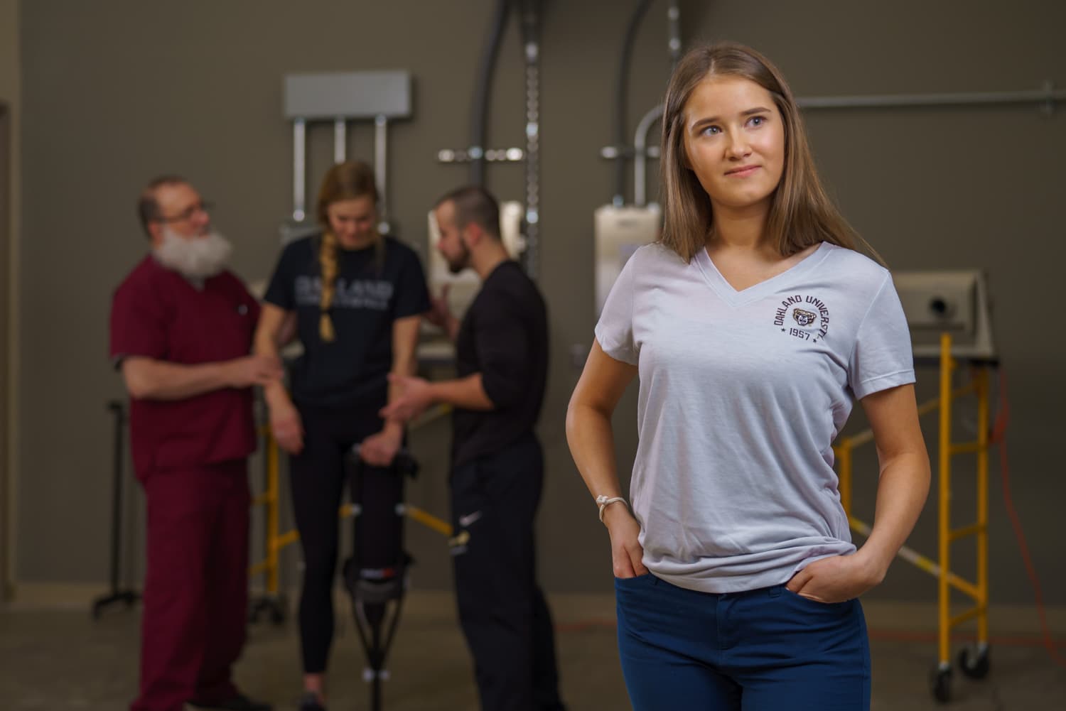  woman in tee shirt  