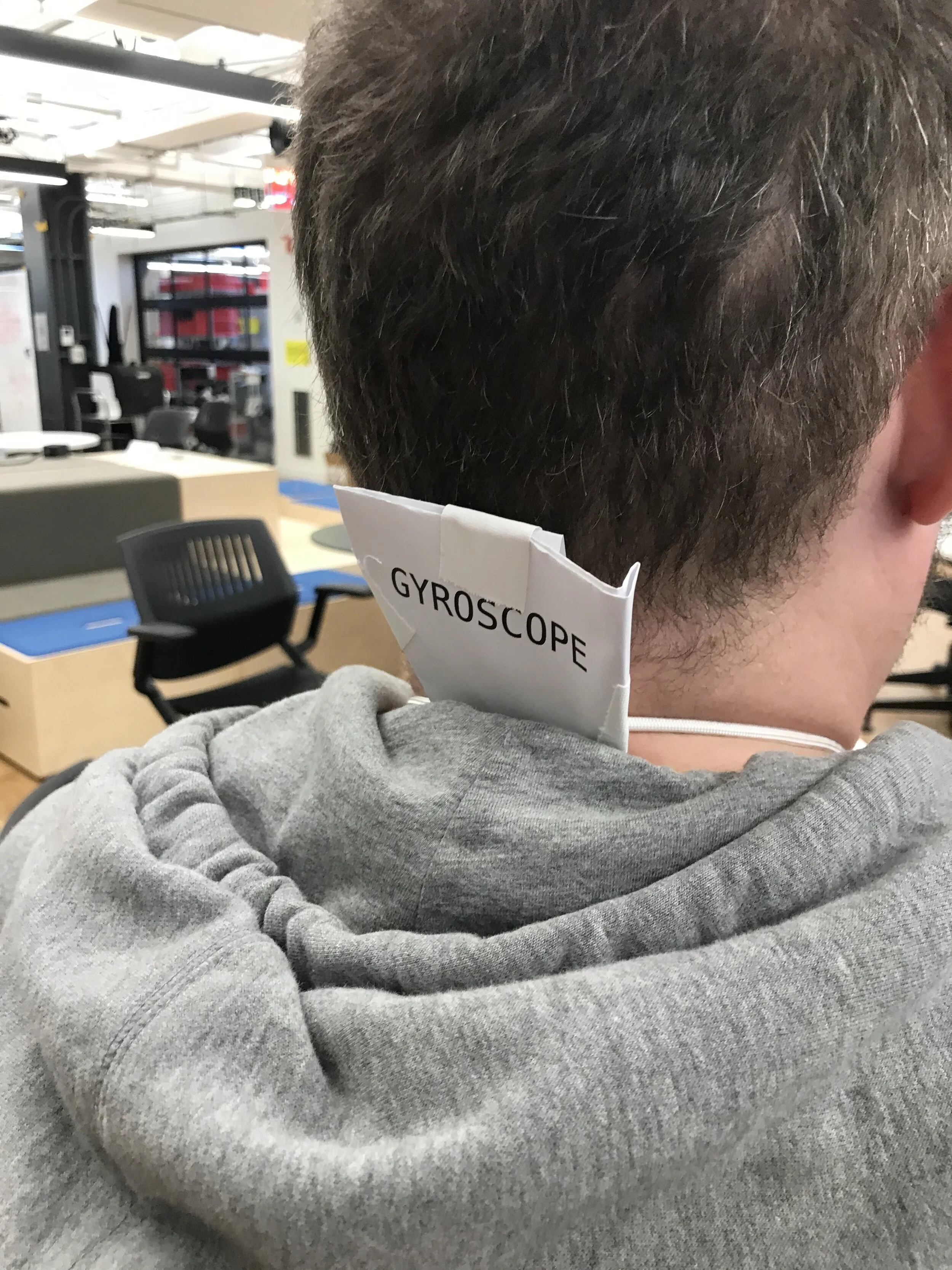 placement for mock gyroscope
