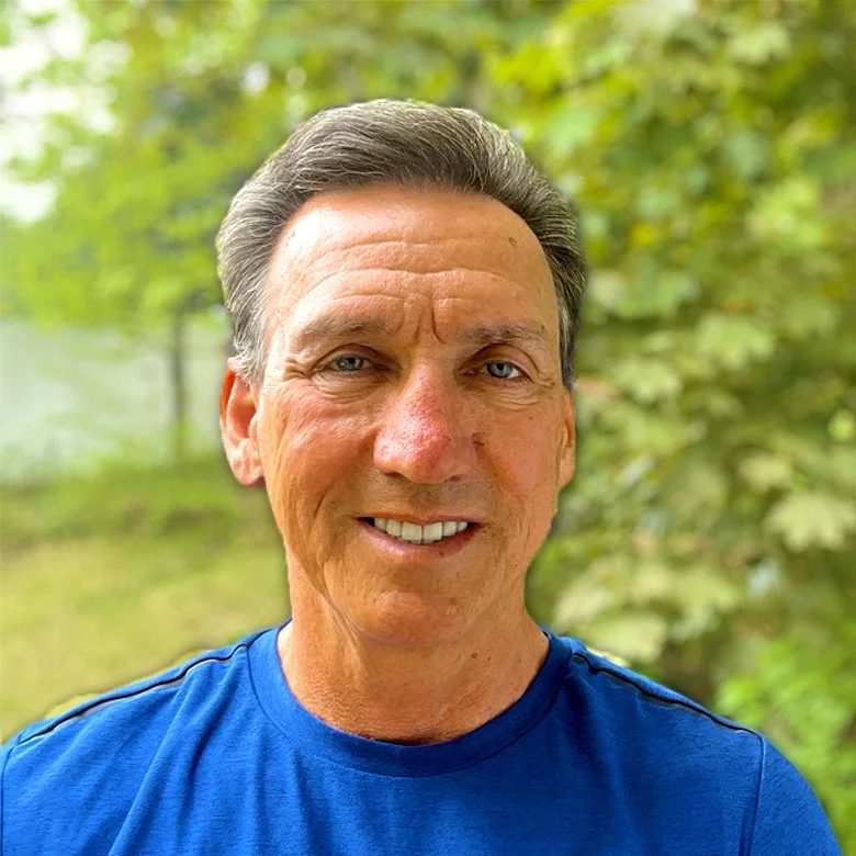 Frank S. Ring, educator and fitness coach, recording a video on walking, strength, and prostate cancer recovery