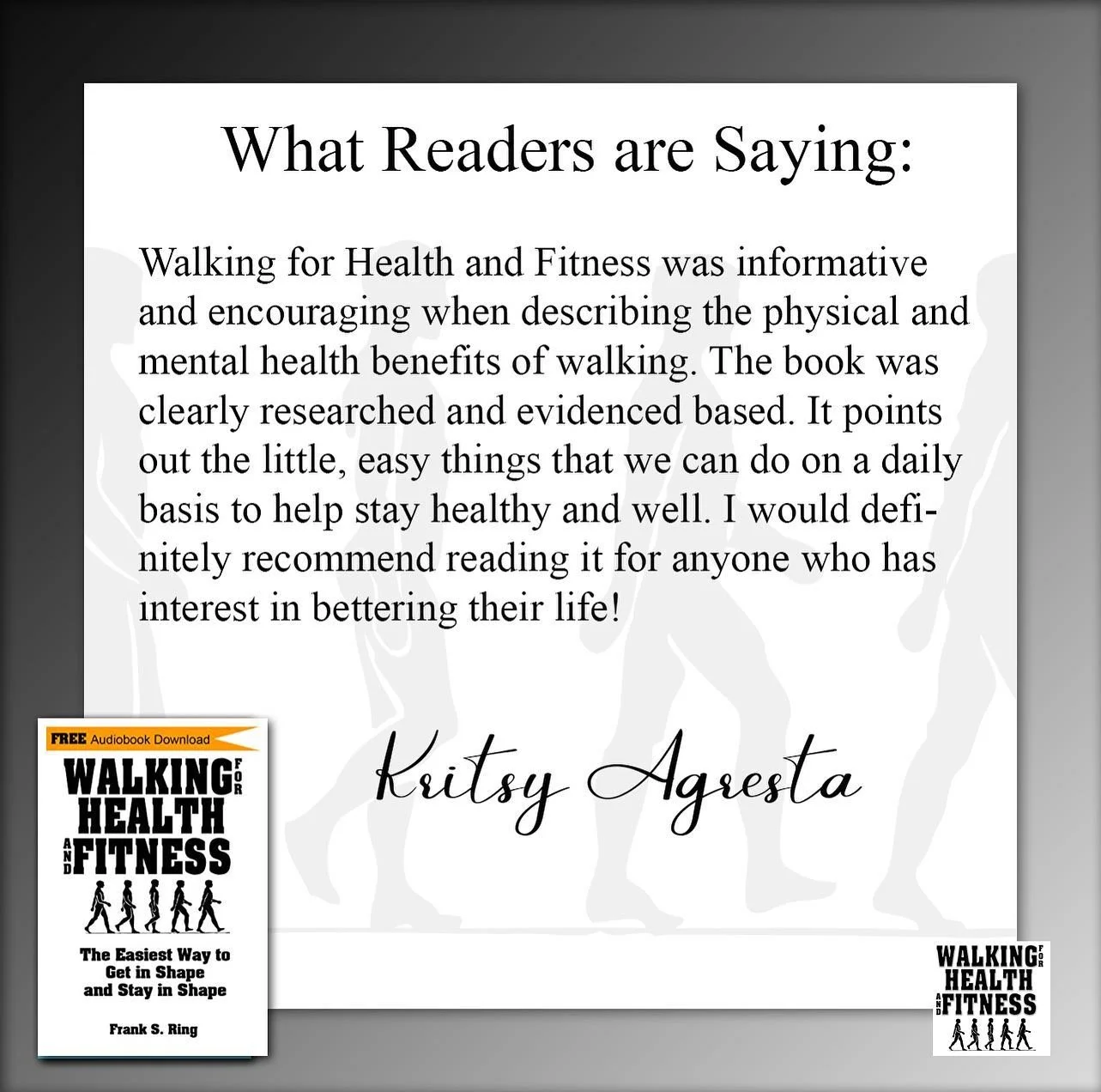 book review walking for Health and fitness Kristy Agresta