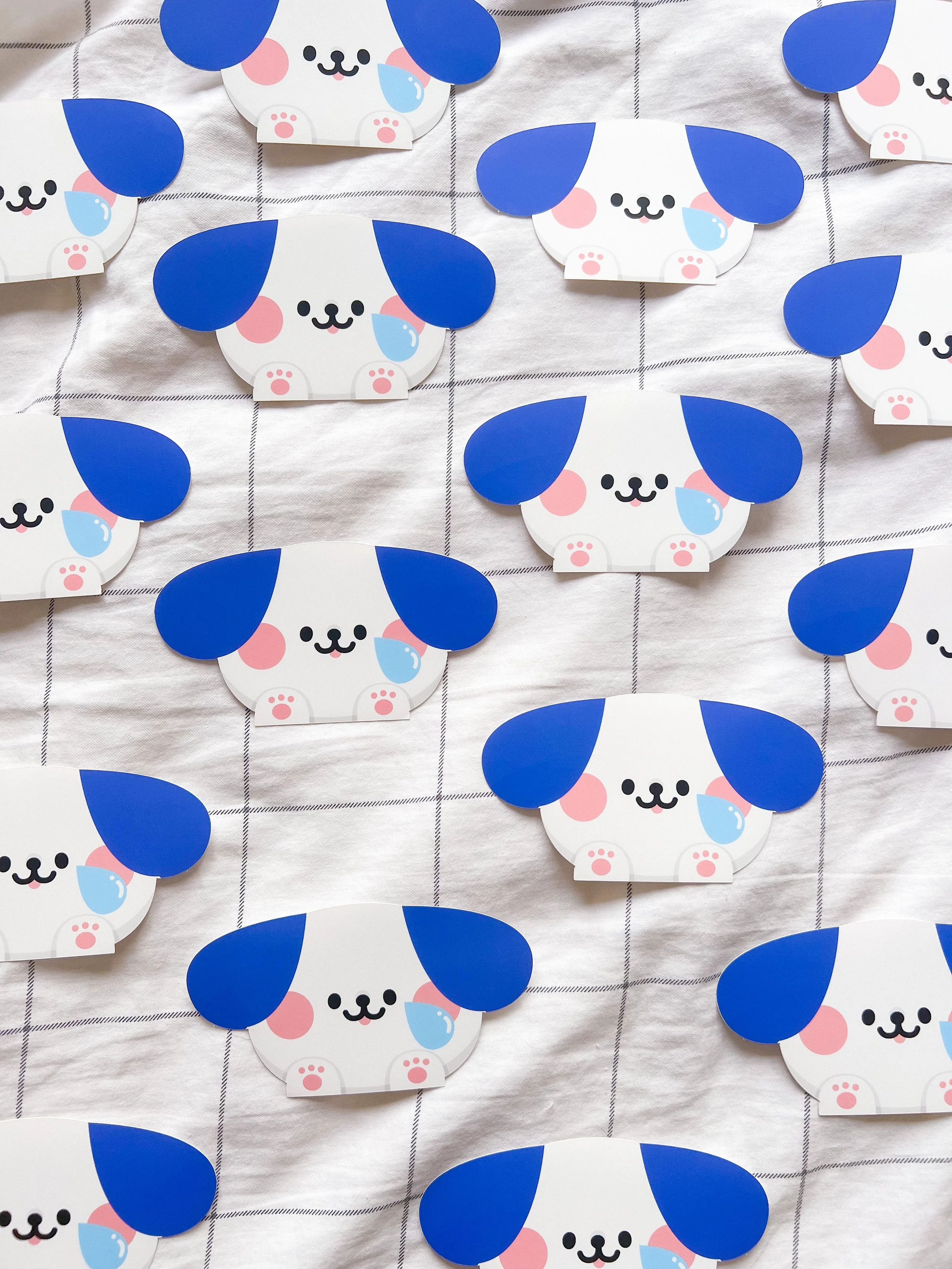 Sad Pup Peeker Sticker