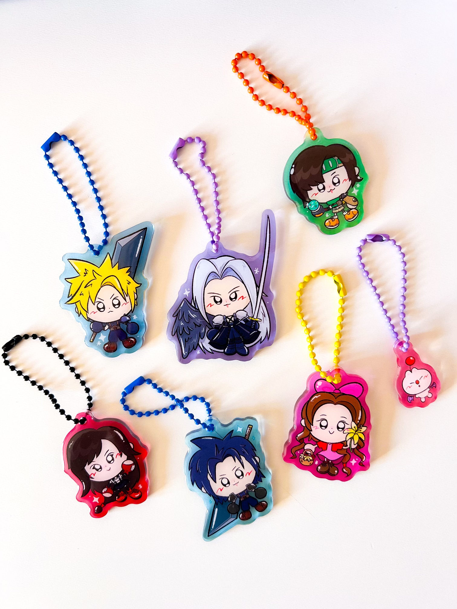 FF7 Rebirth Keychains