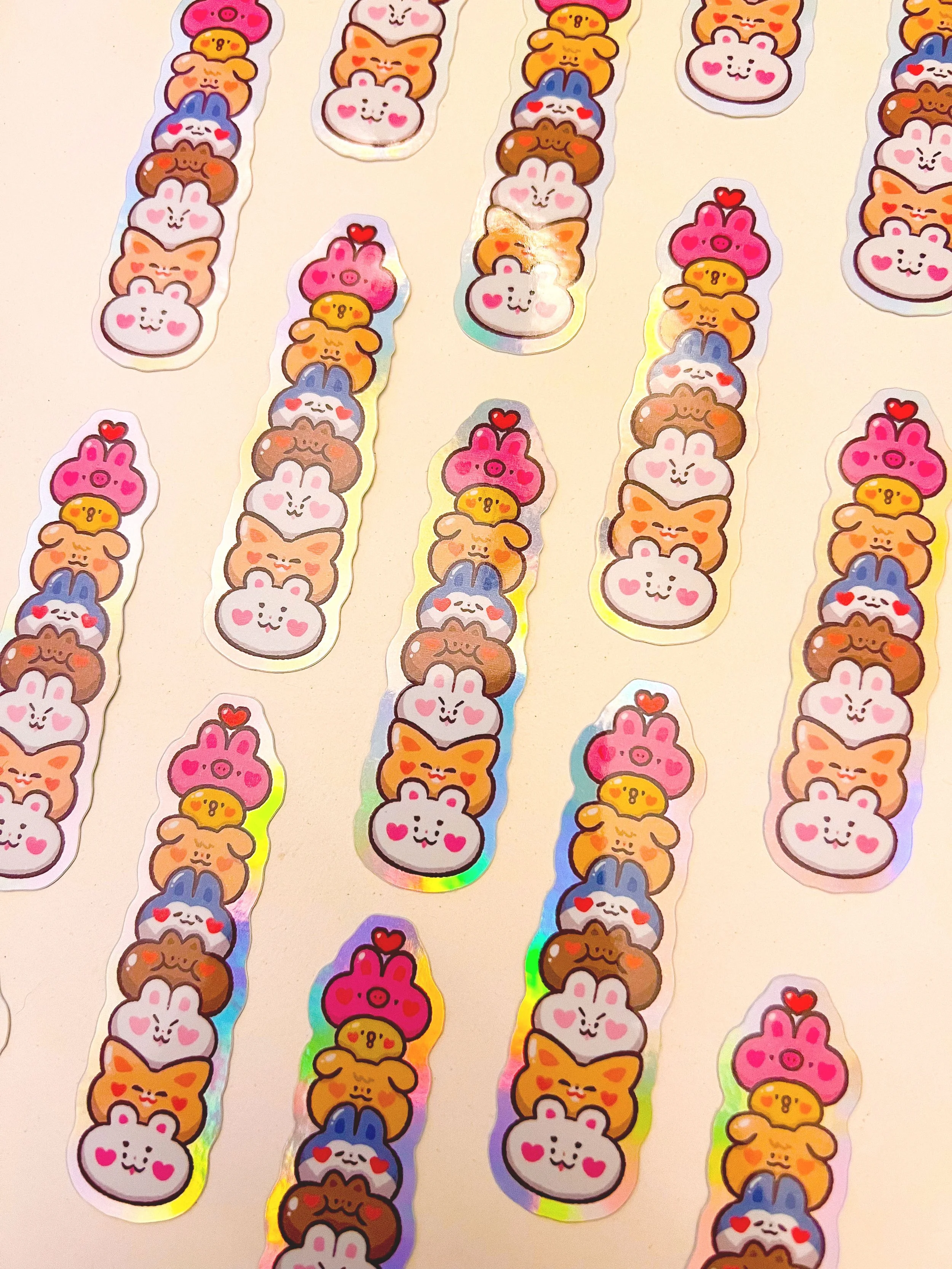 SKZ OT8 Mochis! | Holographic Sticker