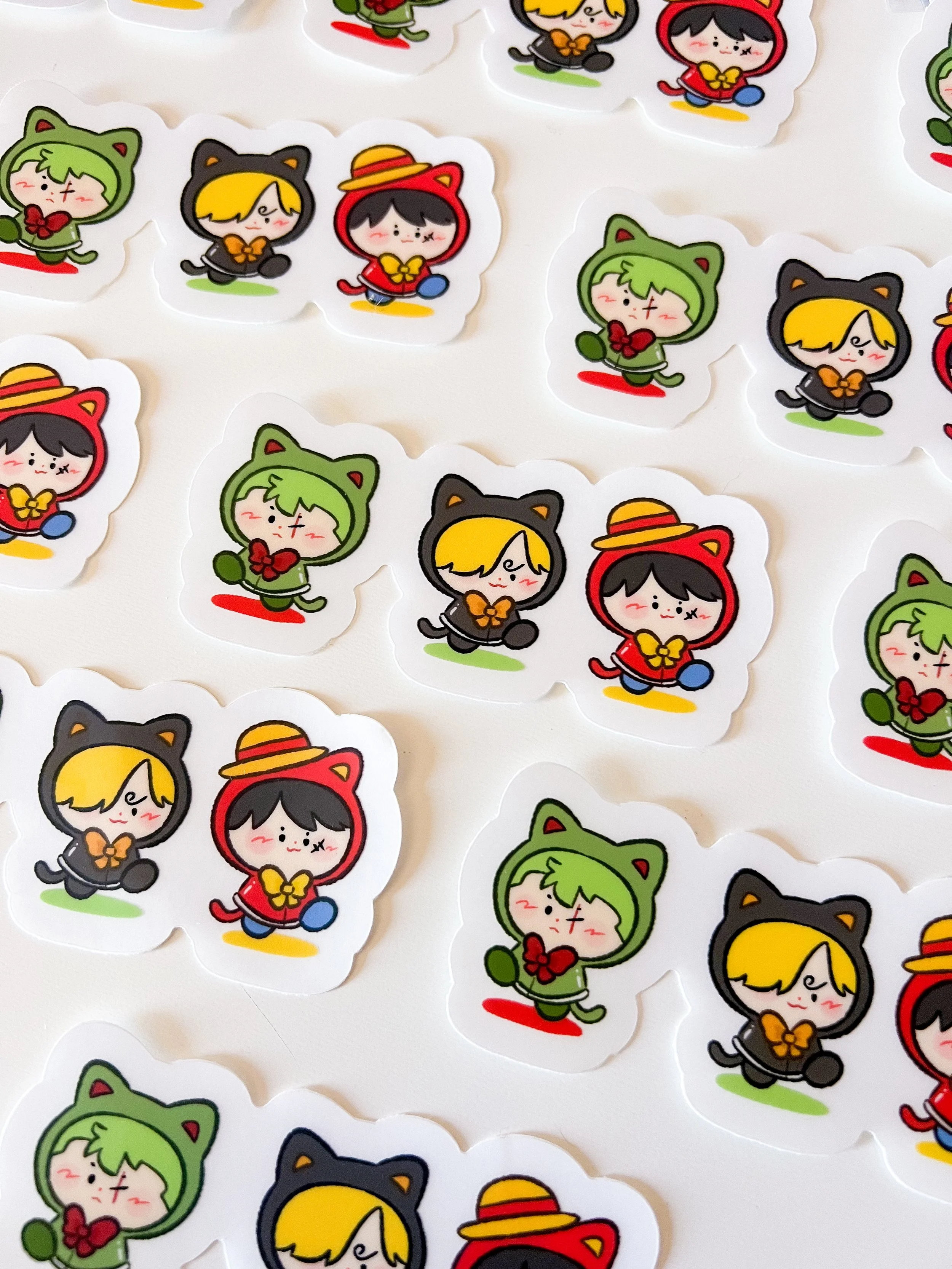 One Piece Monster Trio Kitty Walk | Sticker