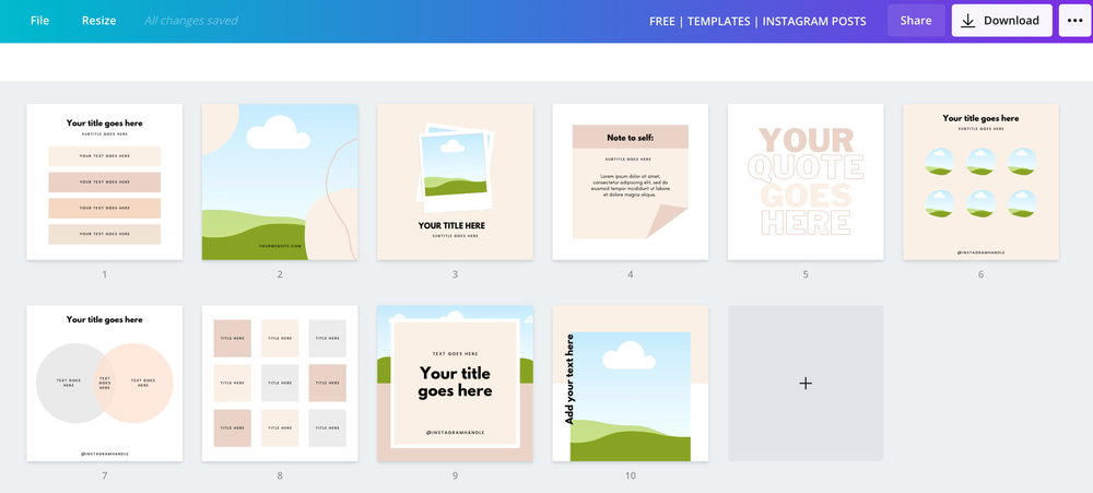 How To Create Instagram Posts In Canva Free Canva Templates Wandersouls Creative