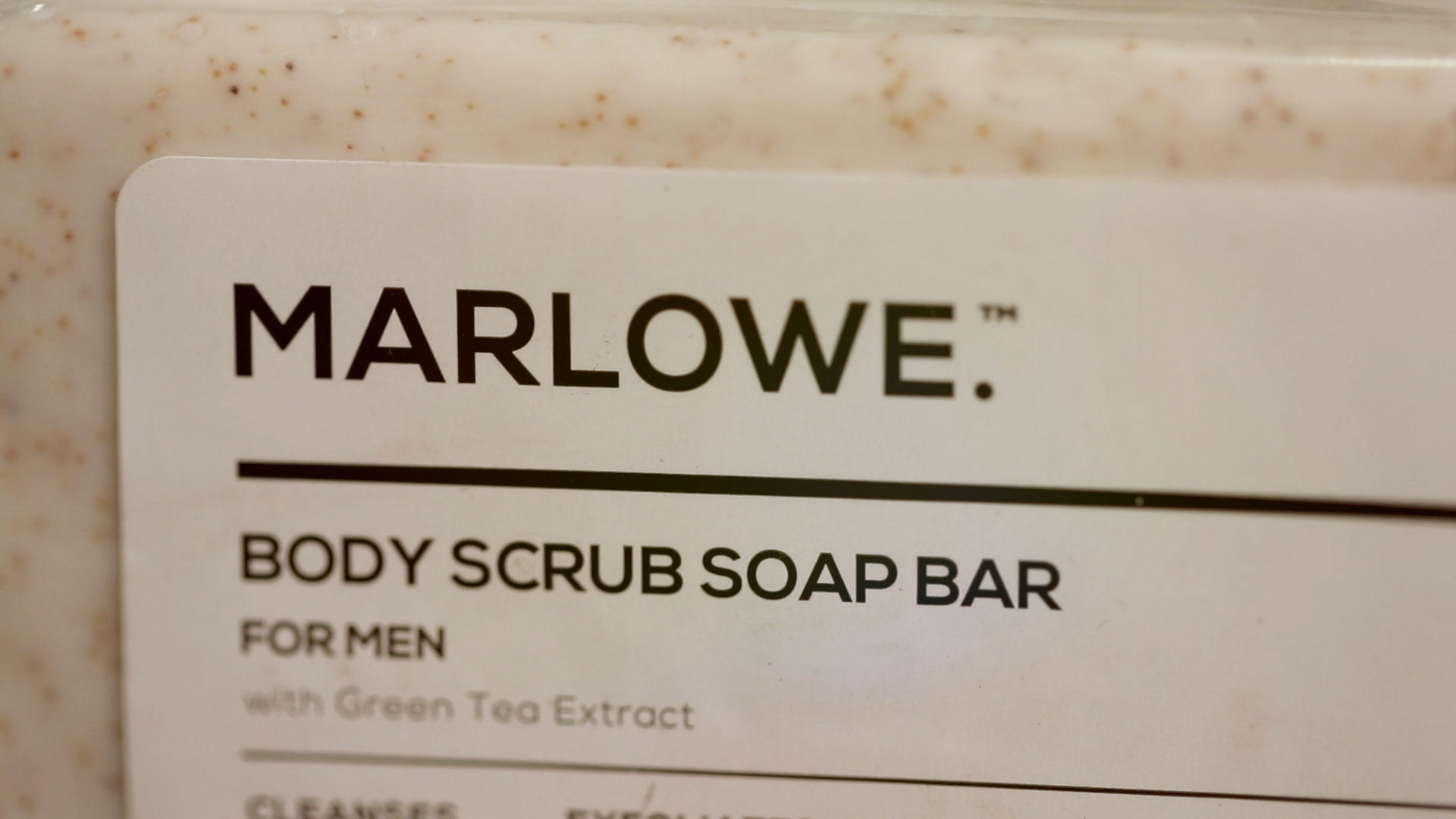 Marlowe body soap bar close up