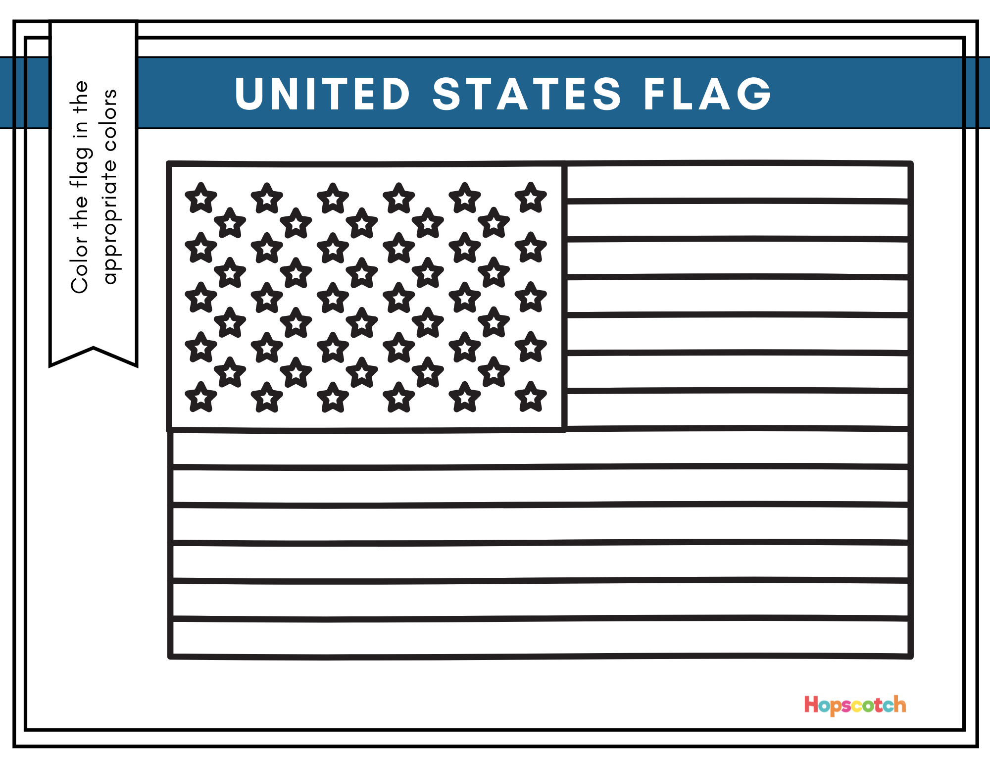 Fifty United States Worksheet — Hopscotch