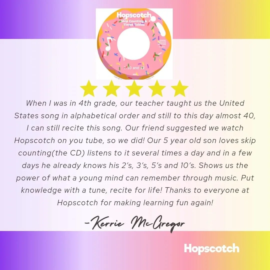 Catchy educational songs for kids Hopscotch