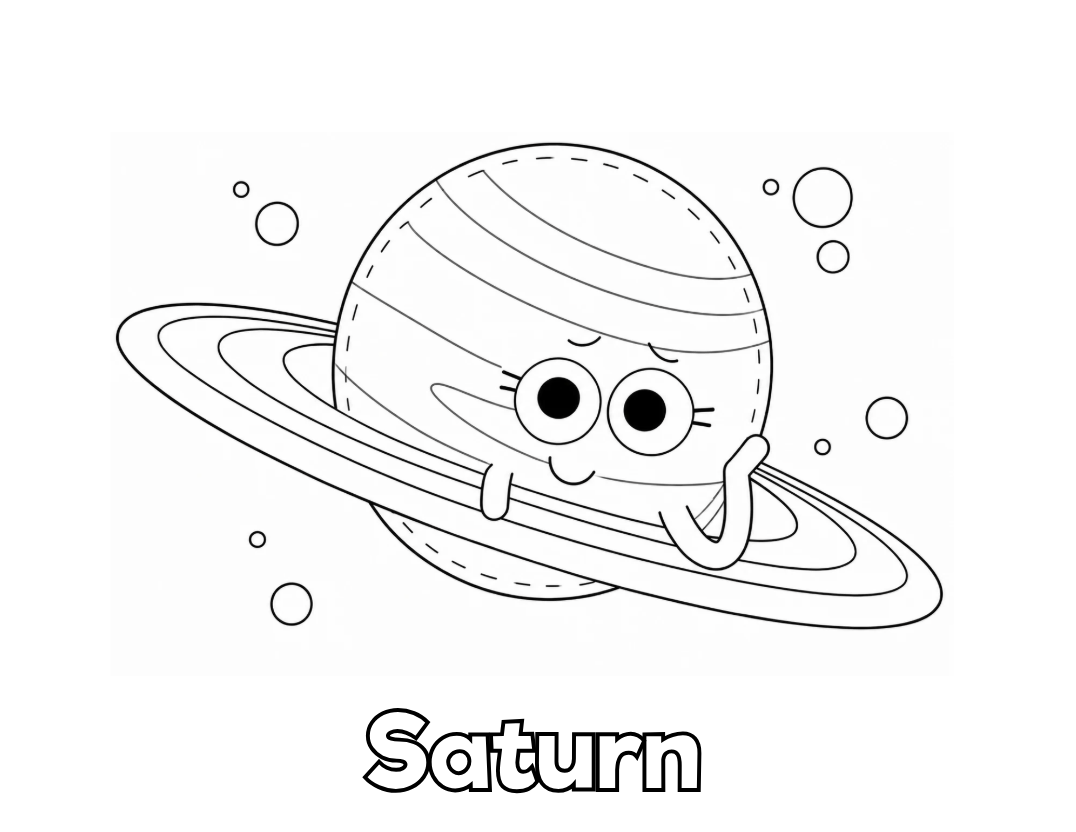 Printable Planets Coloring Pages