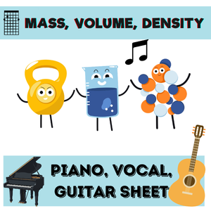 Mass, Volume, Density Song Piano/Vocal/Guitar Sheet