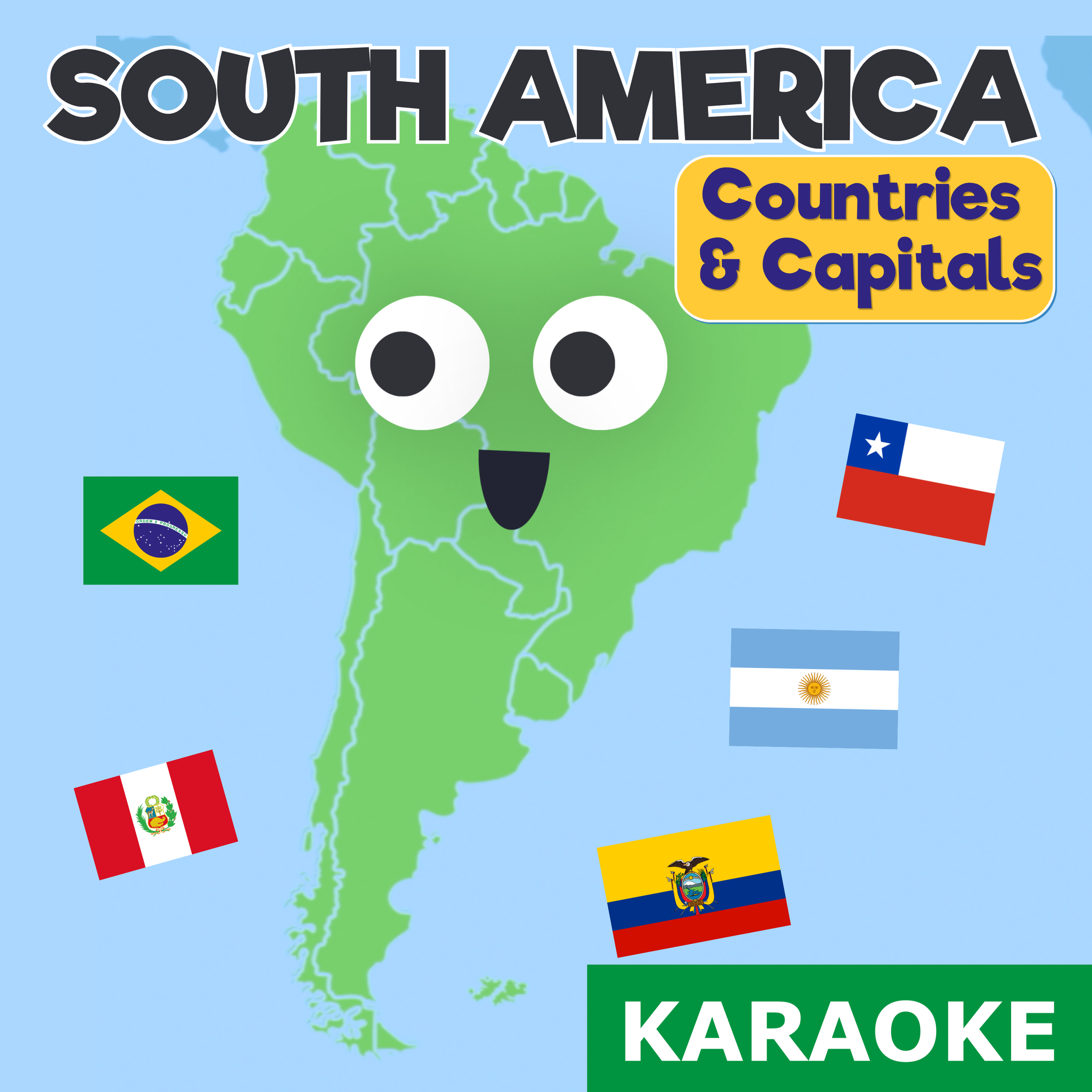 Countries and Capitals of South America Instrumental Track