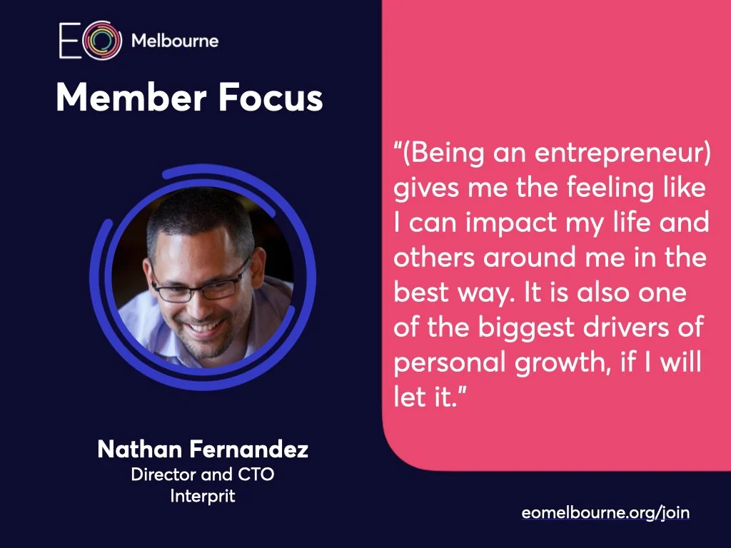 Member Focus Series Nathan Fernandez — EO Melbourne