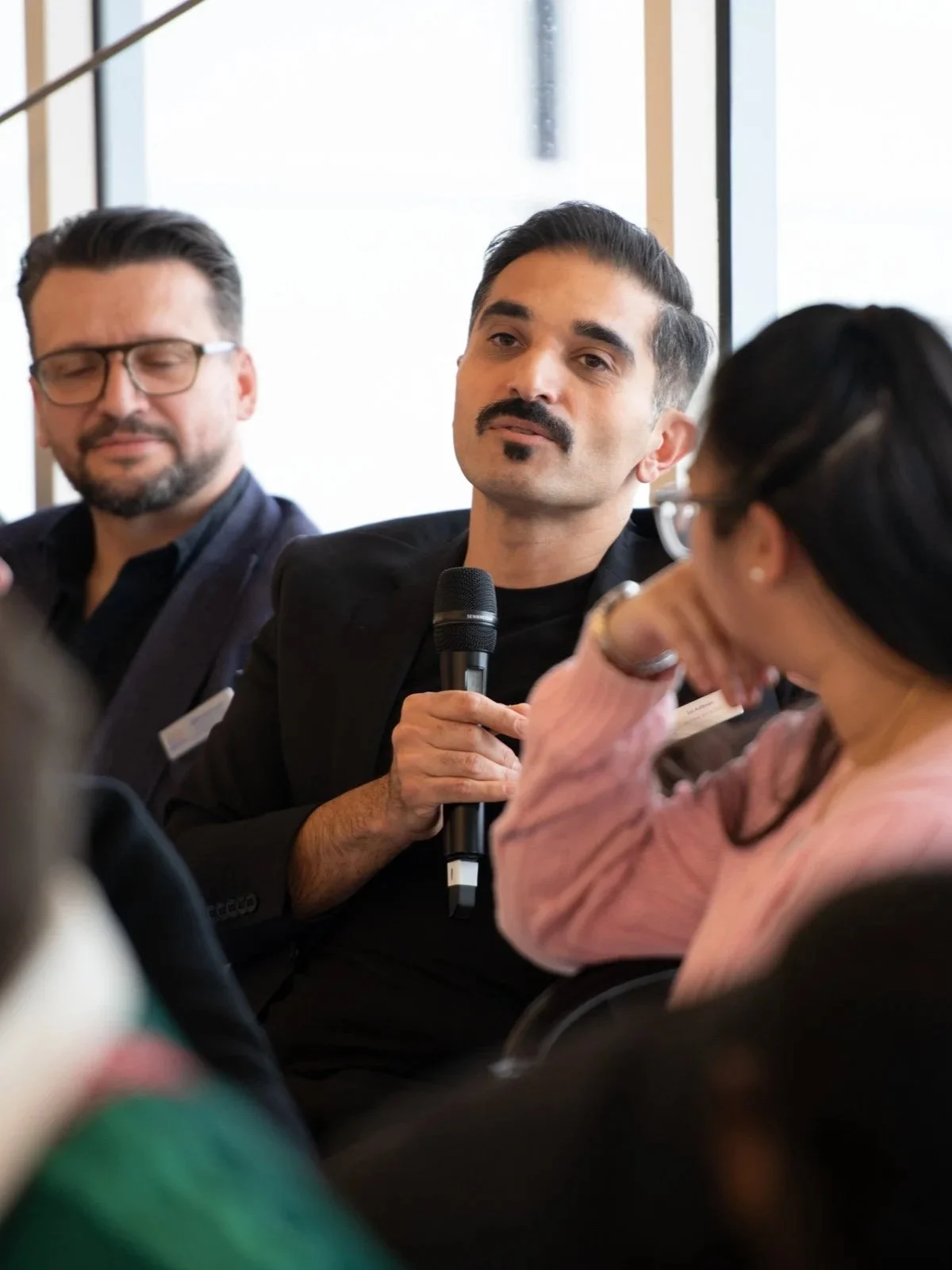 Entrepreneurs collaborating