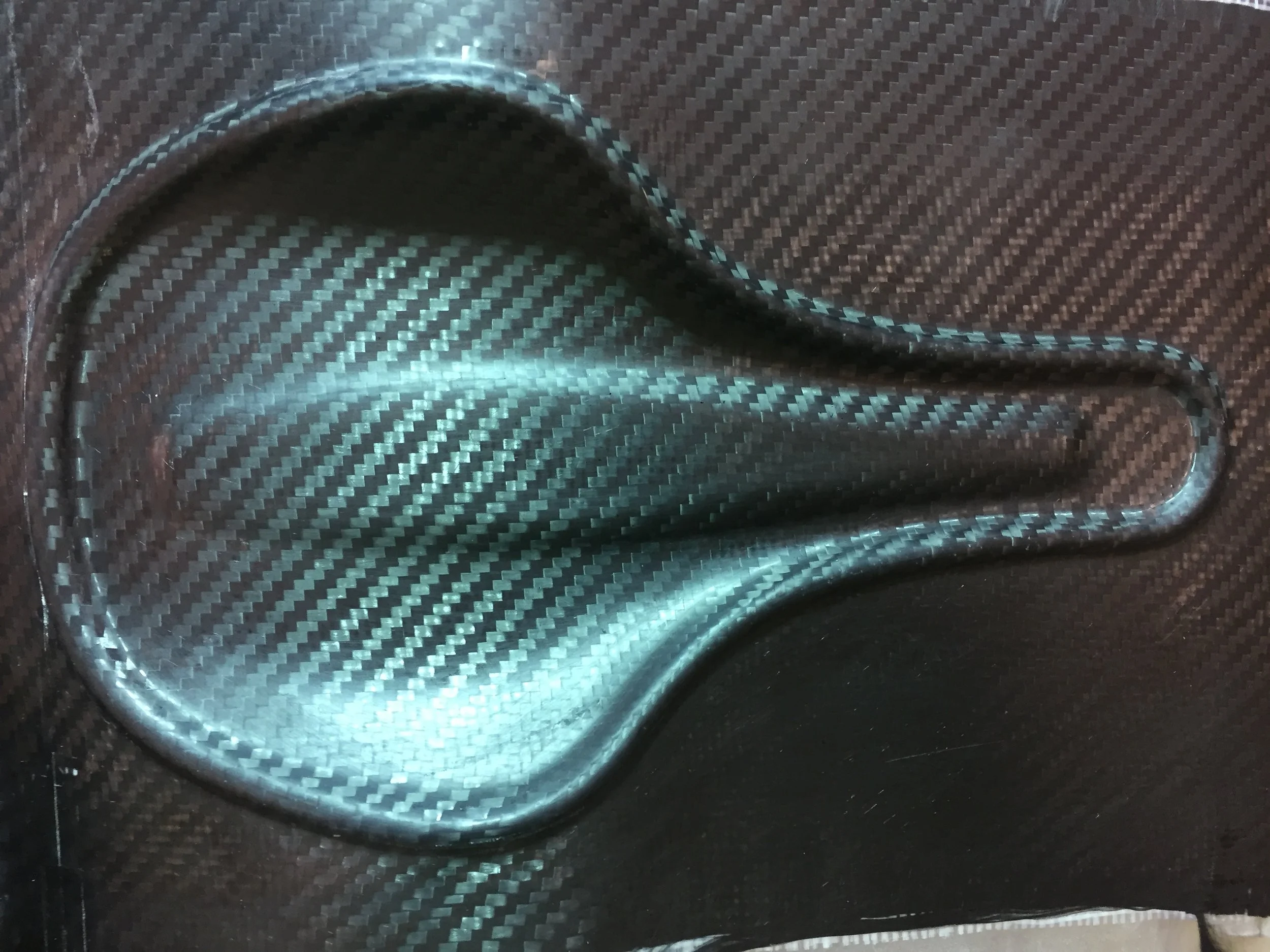 Carbon fiber saddle blank