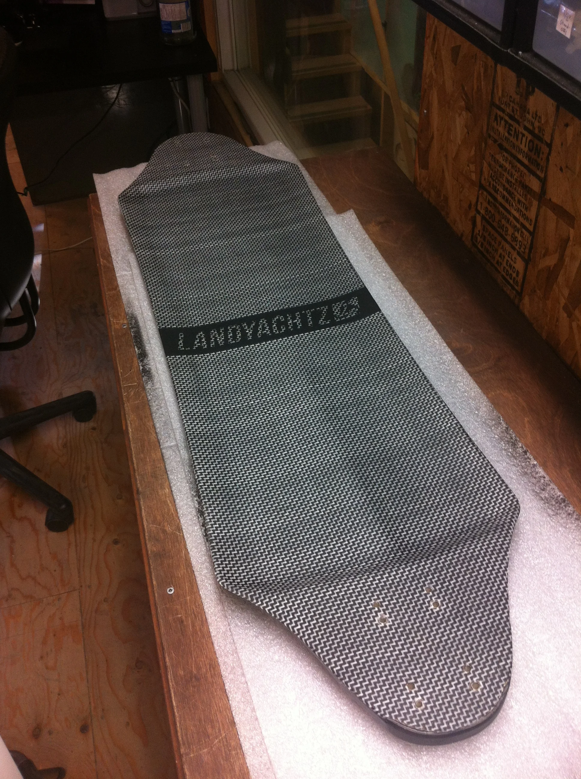 Prototype downhill race board