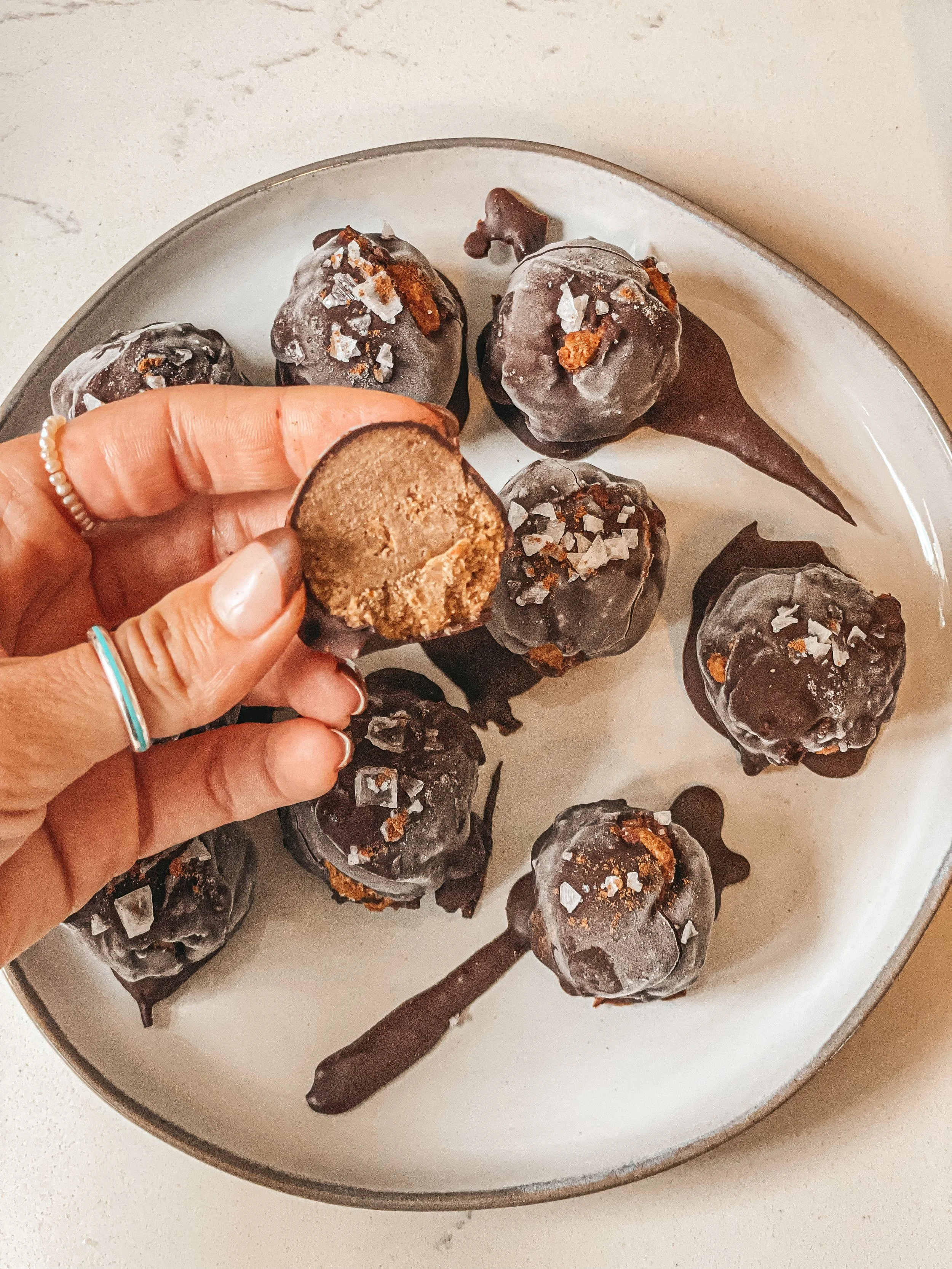 KETO PUMPKIN PIE SEA SALT TRUFFLES!!  