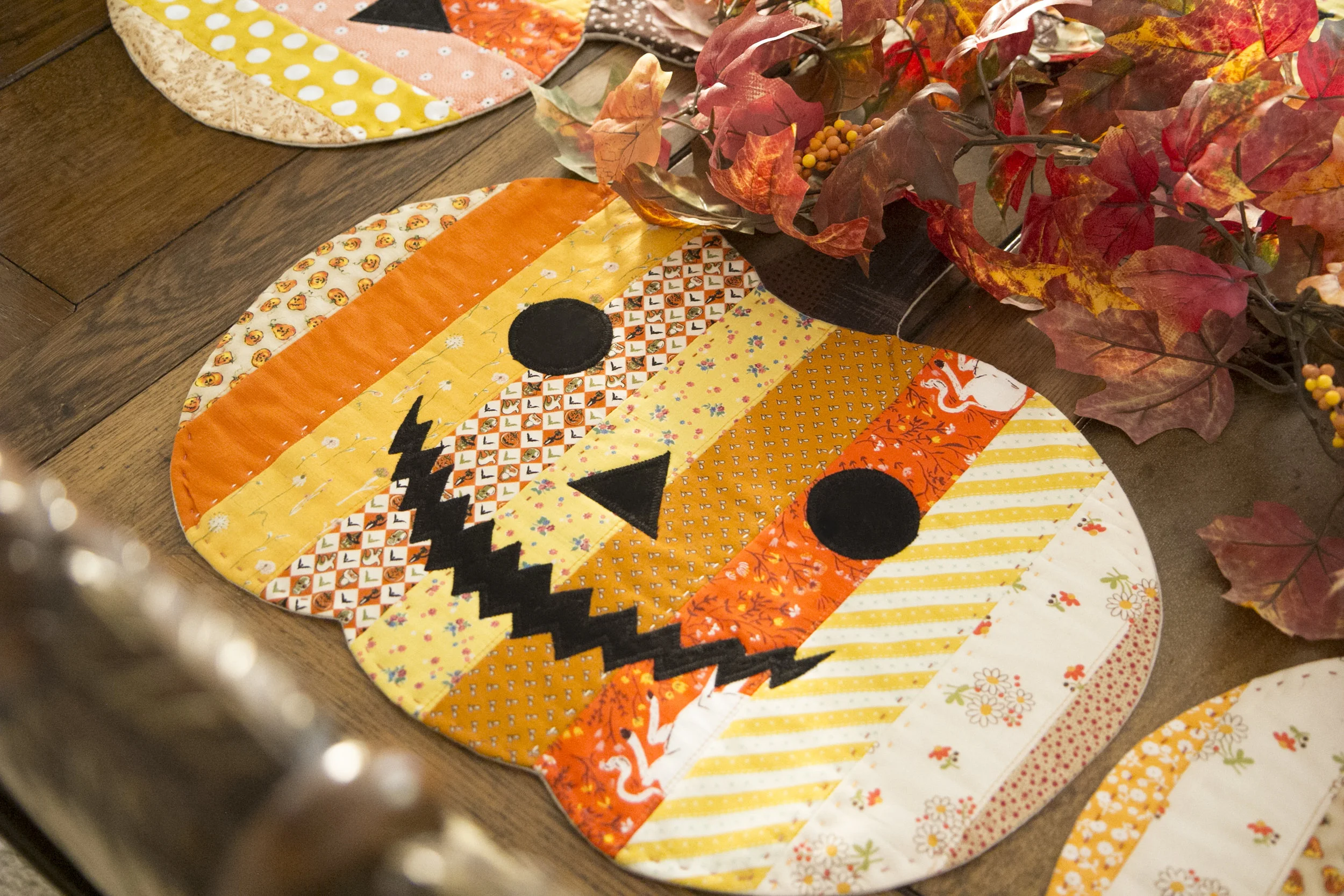 Halloween Jack-o-Lantern Pumpkin Placemats