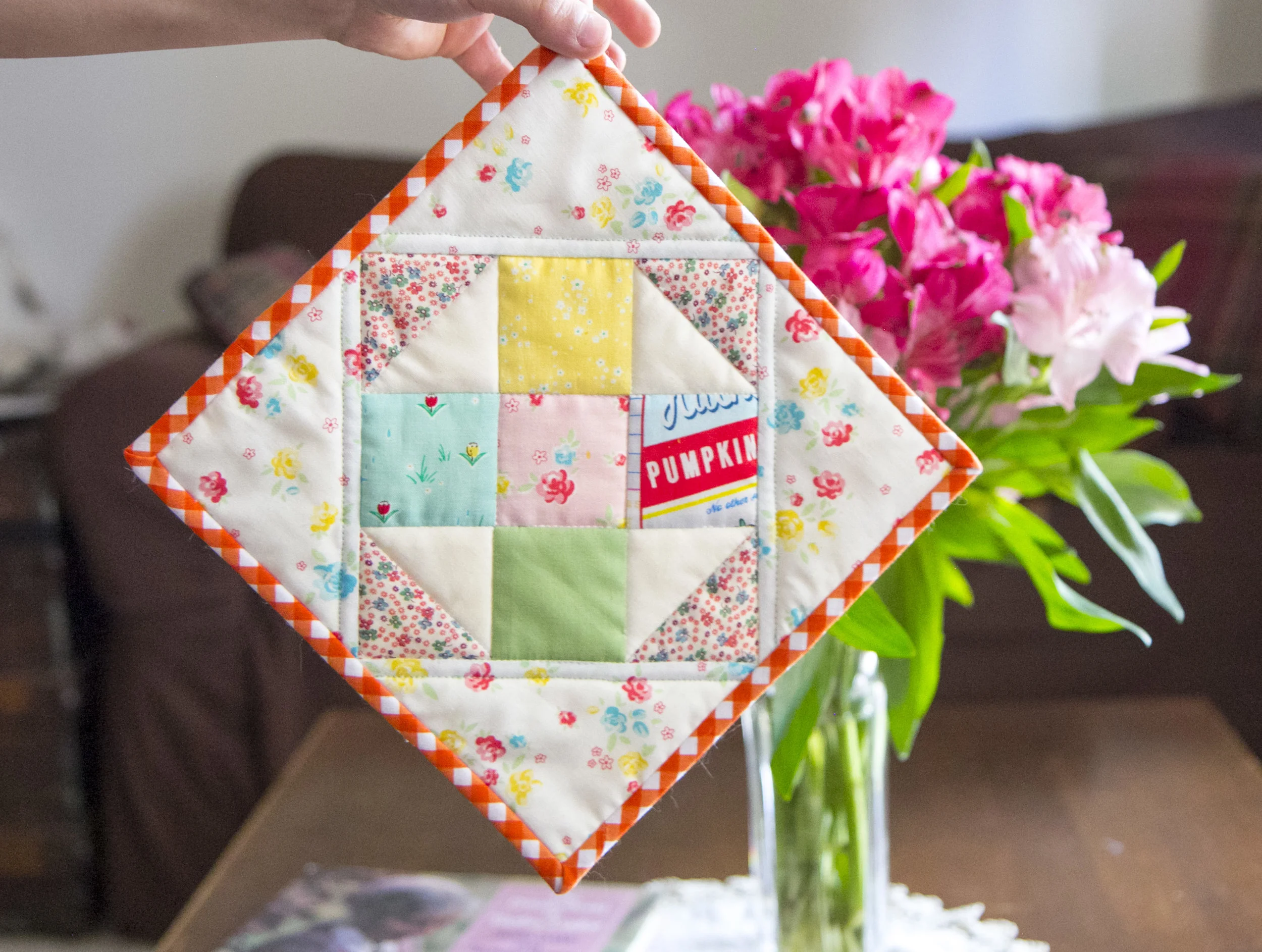 Cutie Patch Quilt Block- Free Pattern
