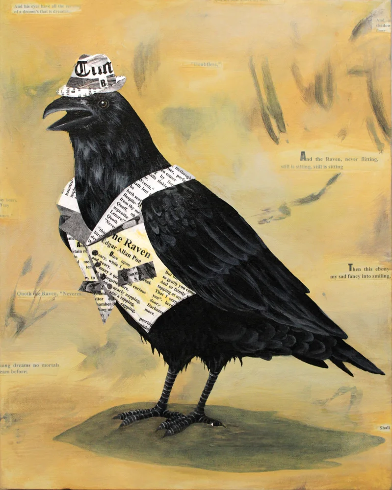 Raven in Hat