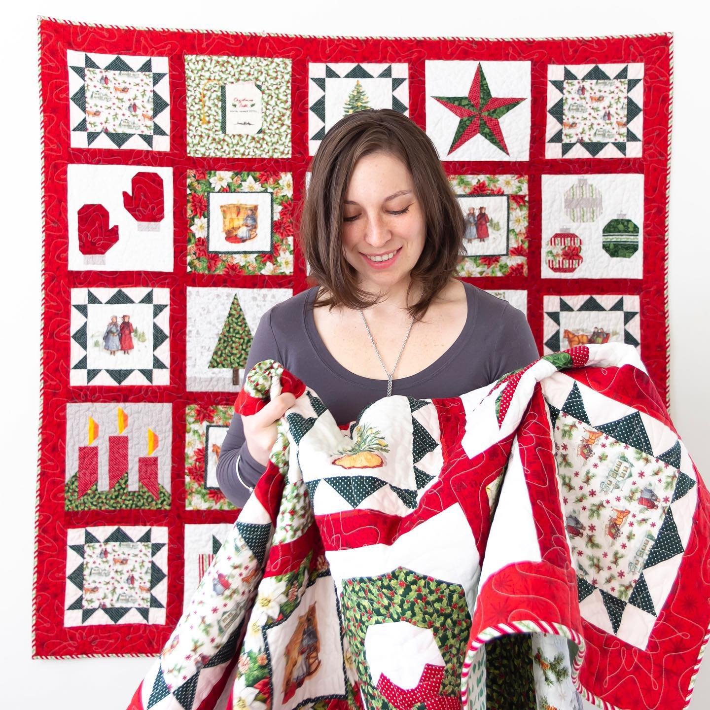 Better late than never, or I just got too busy to update? 😬😘 If you followed along as I posted the blocks to the #anneofgreengableschristmasquilt in December, you&rsquo;ll be happy to know that I did indeed finish it in time for Christmas and SURPR