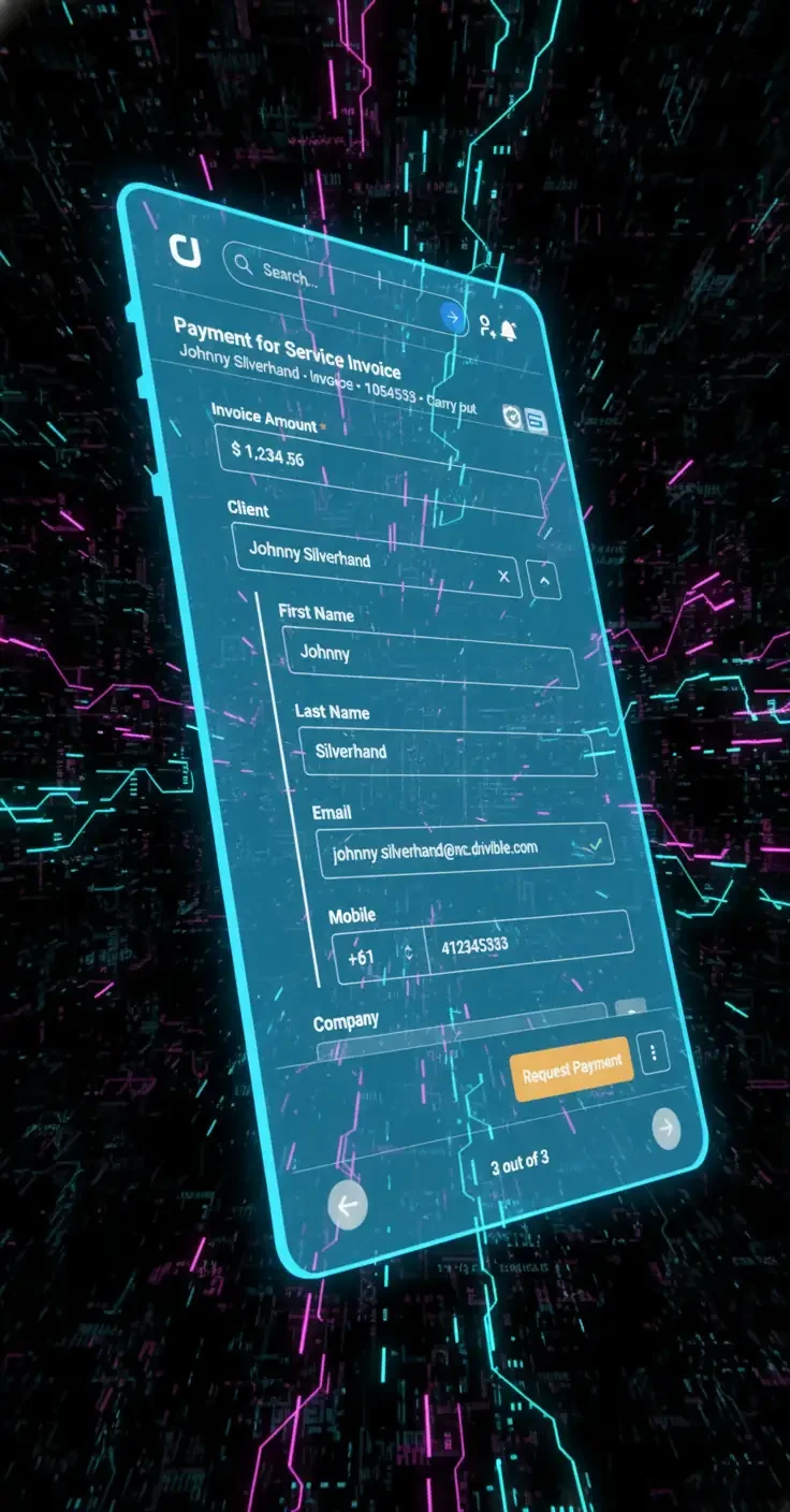 Service Invoice - Payment Page Example