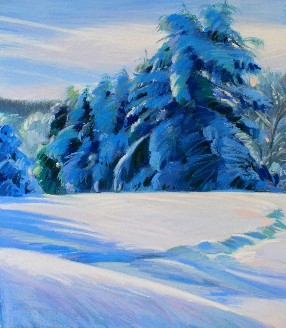 Stand of White Pines, After the Storm
