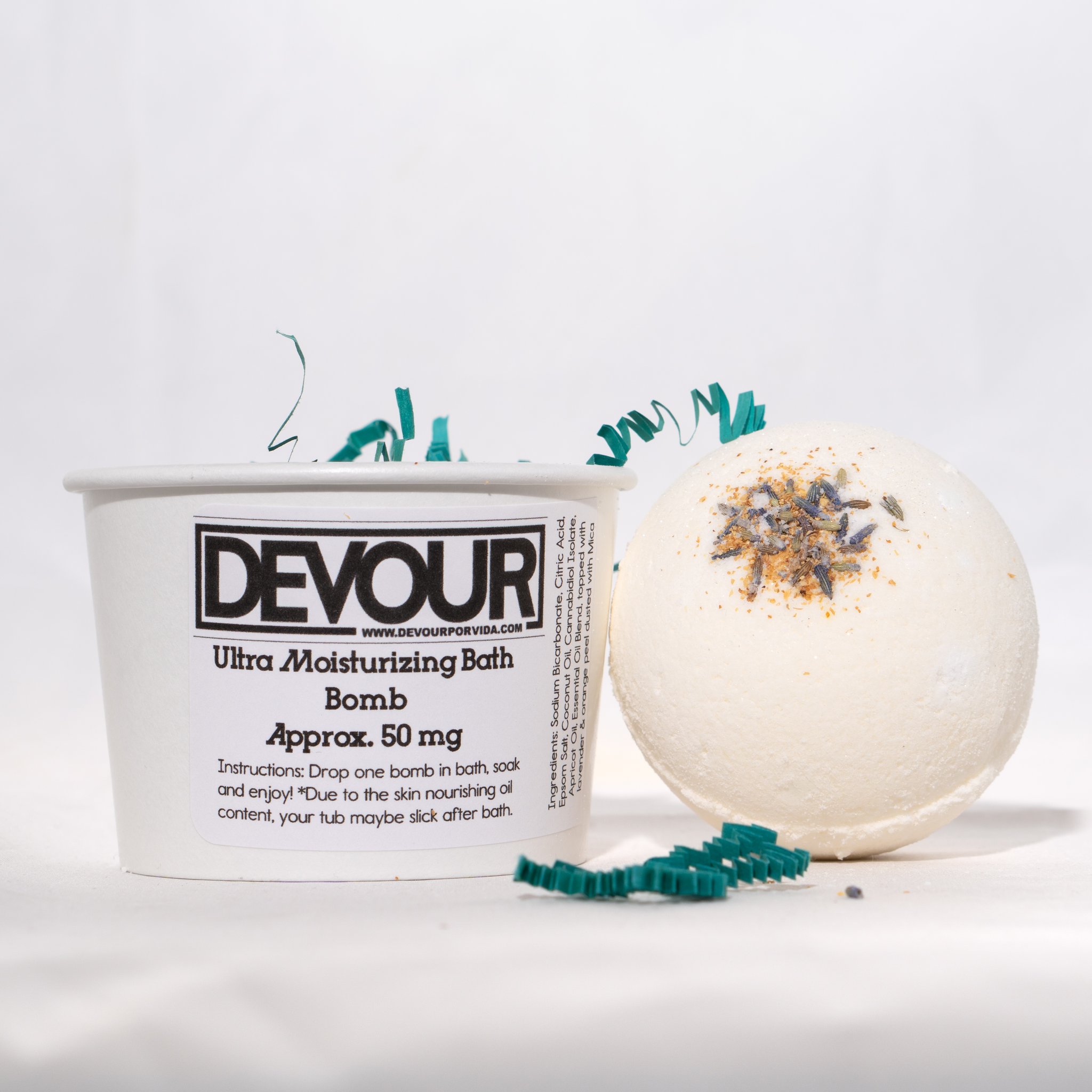 Devour Ultra Moisturizing 50 mg CBD Bath Bomb