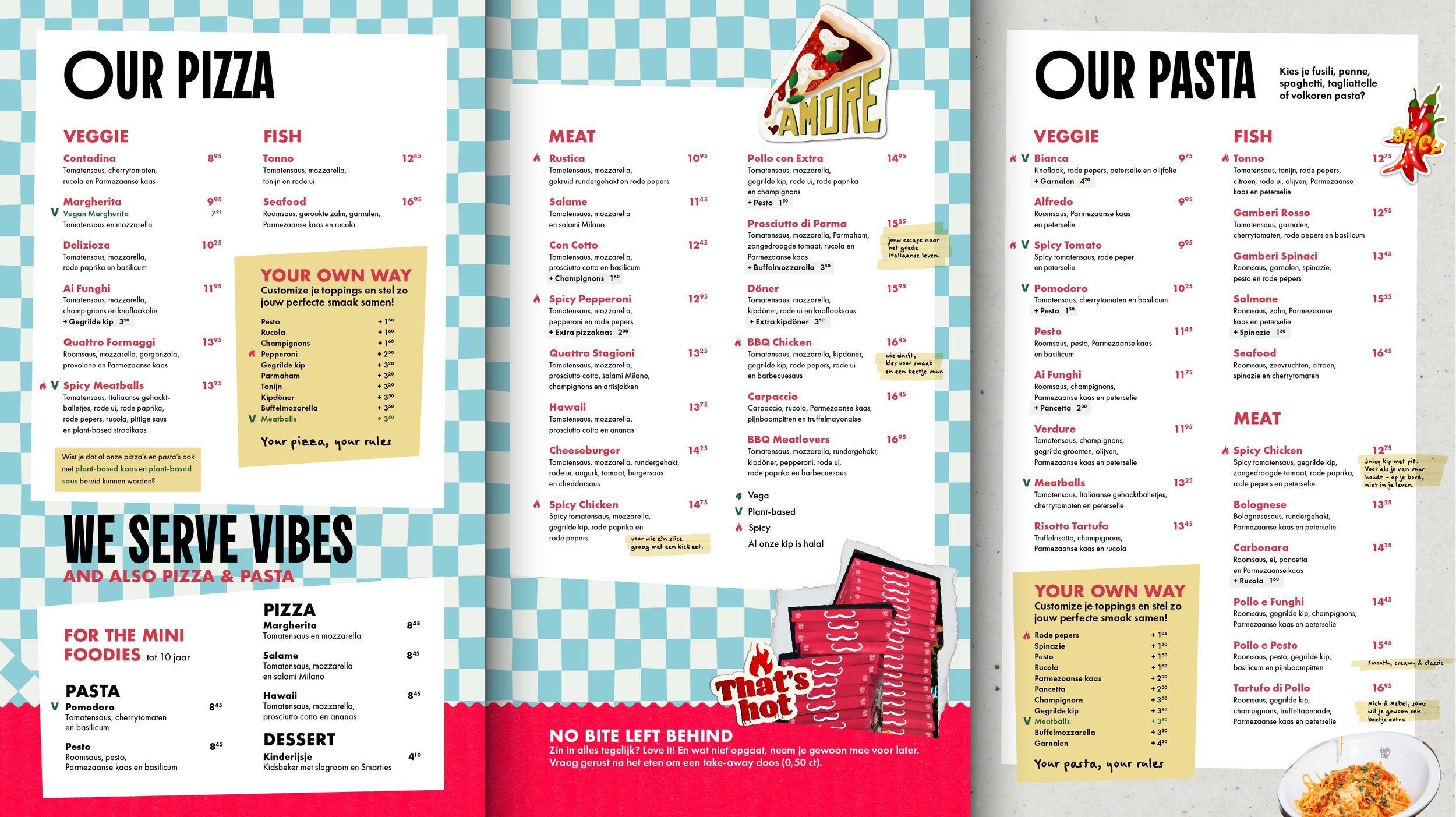 Happy Italy - rebranding - menu 1