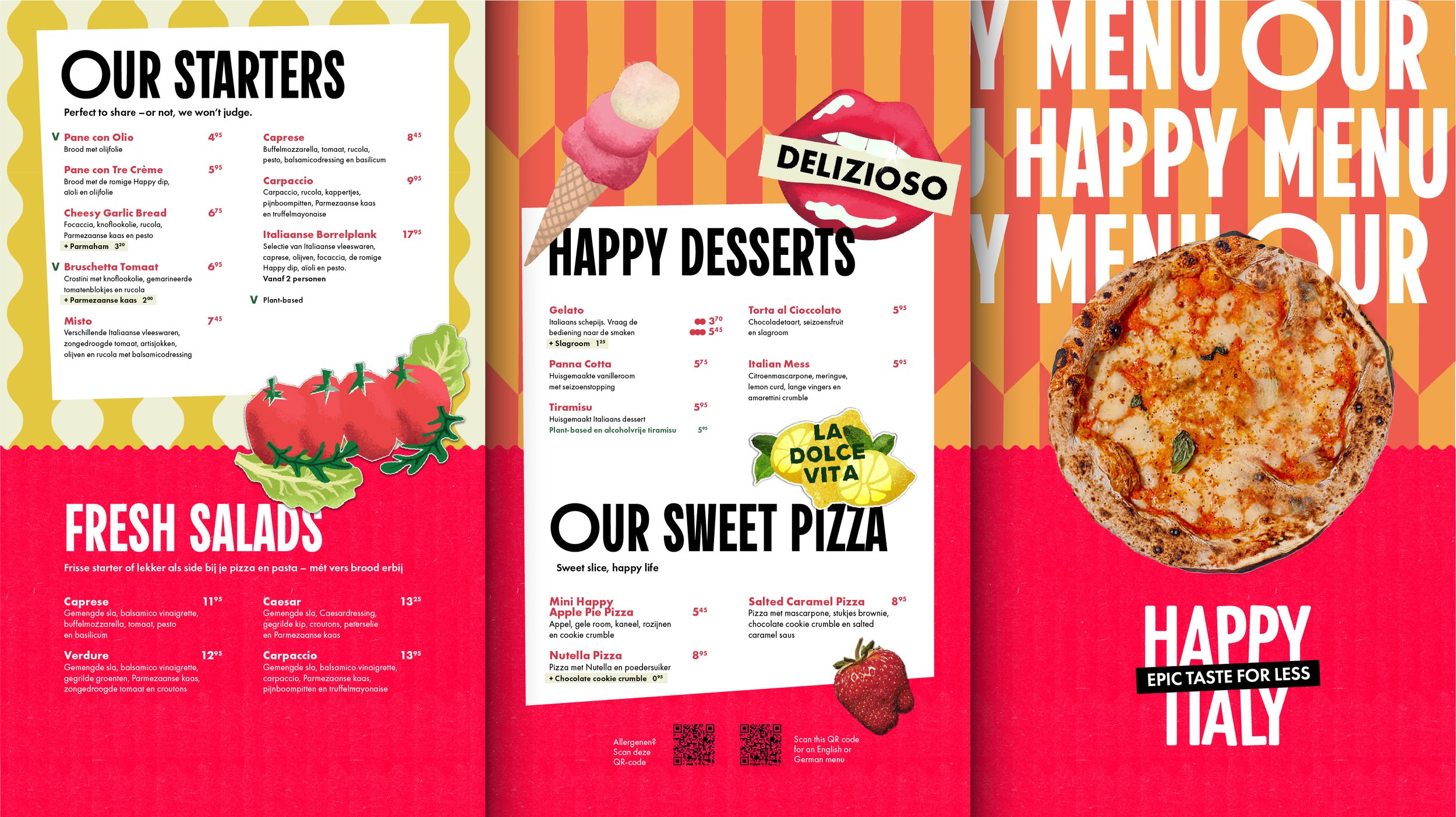 Happy Italy - rebranding - menu 2