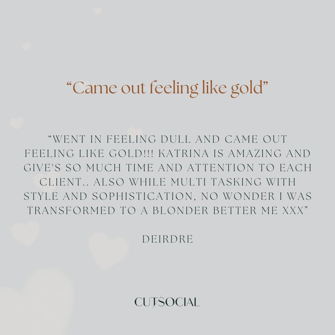 Such incredibly kind words from our amazing clients lately 🥹🤍

We adore making our clients feel more confident and love that they enjoy the salon's atmosphere, this is what it's all about 🥰

If you're thinking of trying something new or need a new