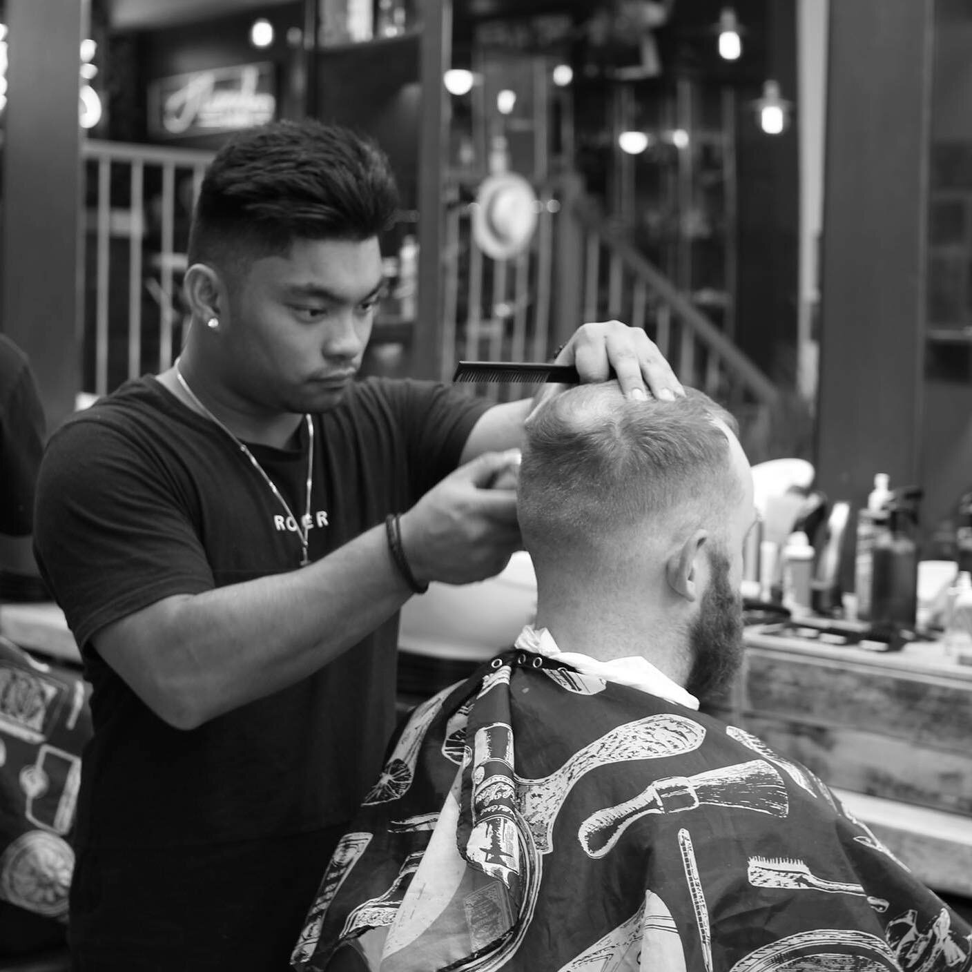 Chris &amp; Aleksina are back on the floor next week, book in via our website! If you need a cut for the weekend we have half price apprentice cuts today &amp; tomorrow 🍻💈