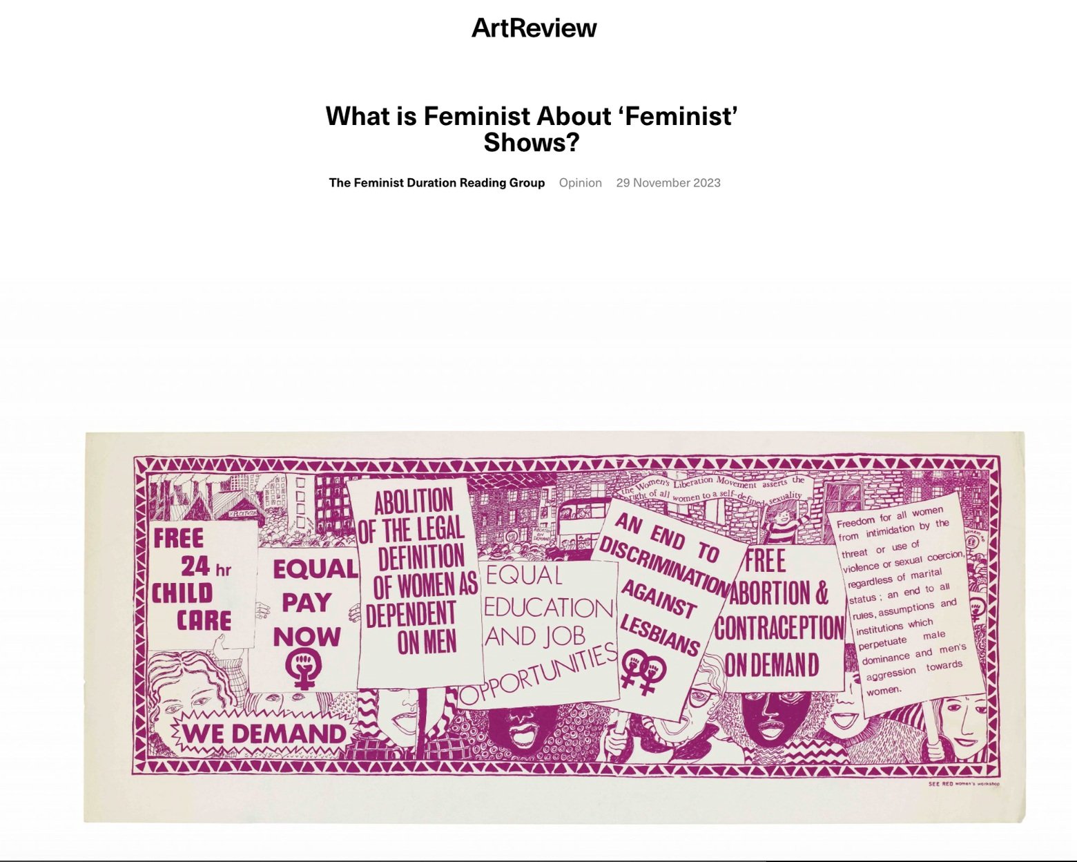 What is Feminist about 'Feminist' Shows?