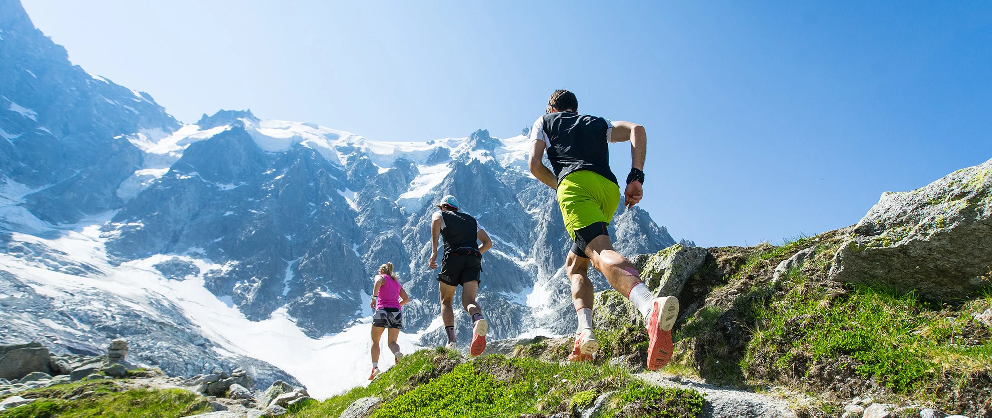 Trailrunners in the Alps - Resonant Digital Article on Outdoors Equipment Websites