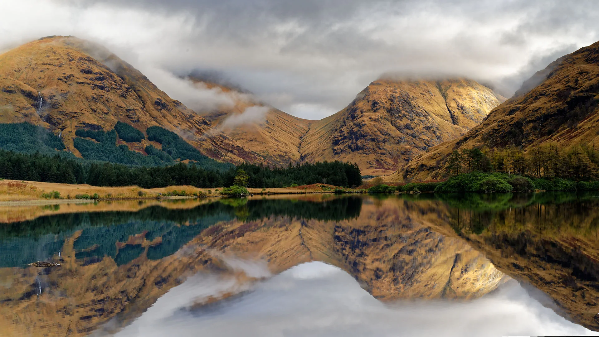 Glen Etive, Scotland, in early Winter