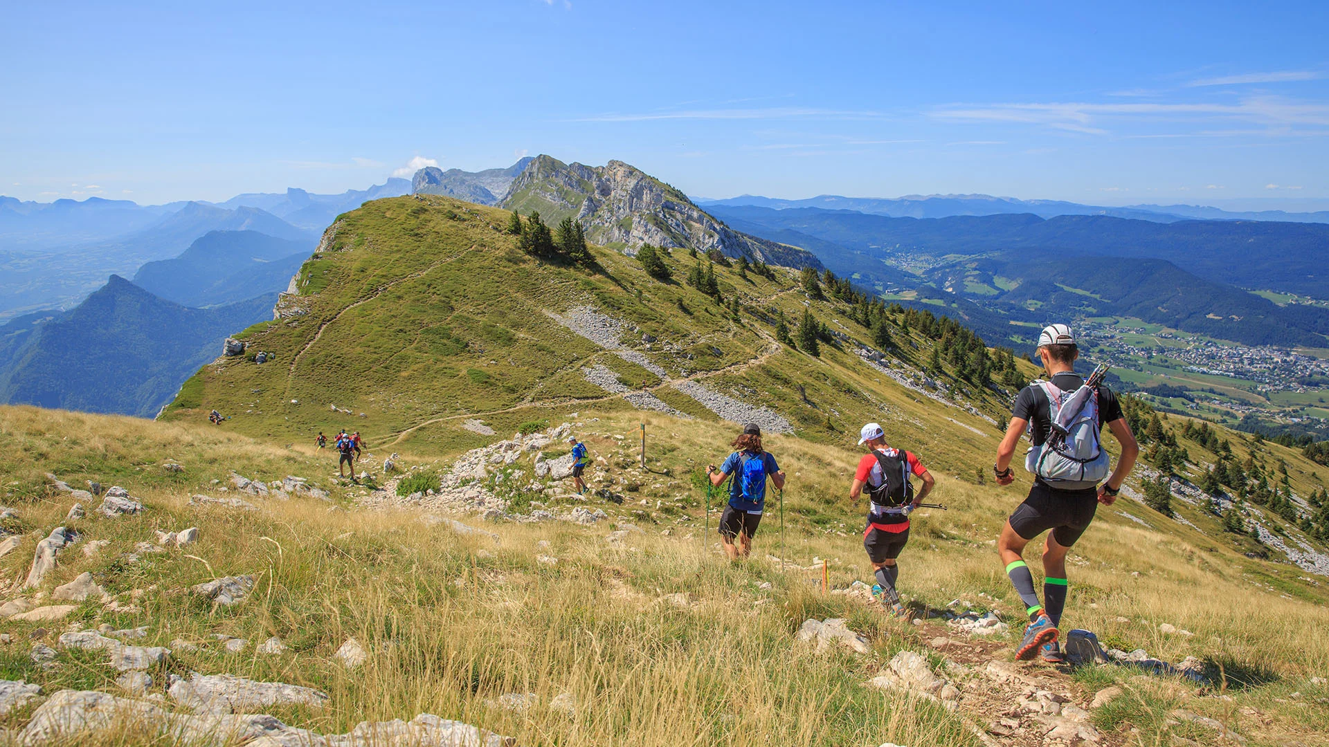 Trail Runners in Summer, France