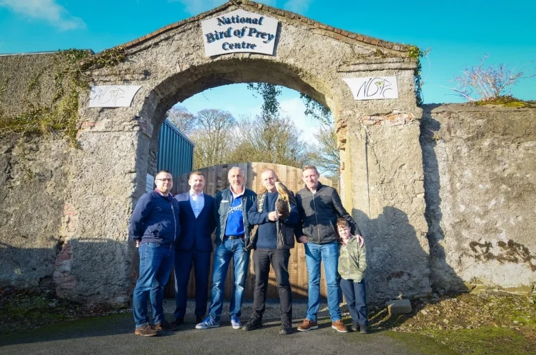 From left to right: Stephen Cullen (Anixter), Mark Corrigan (Evolution Ireland), Brendan McDonald, Tom Byrne, Peter Dempsey, Kayden Dempsey (Peter's son)