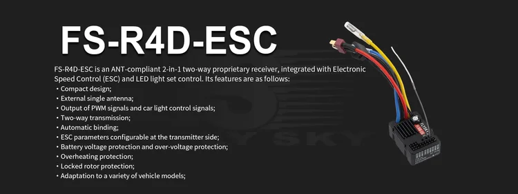 FS-R4D-ESC-SPECIFICATIONS | Flysky
