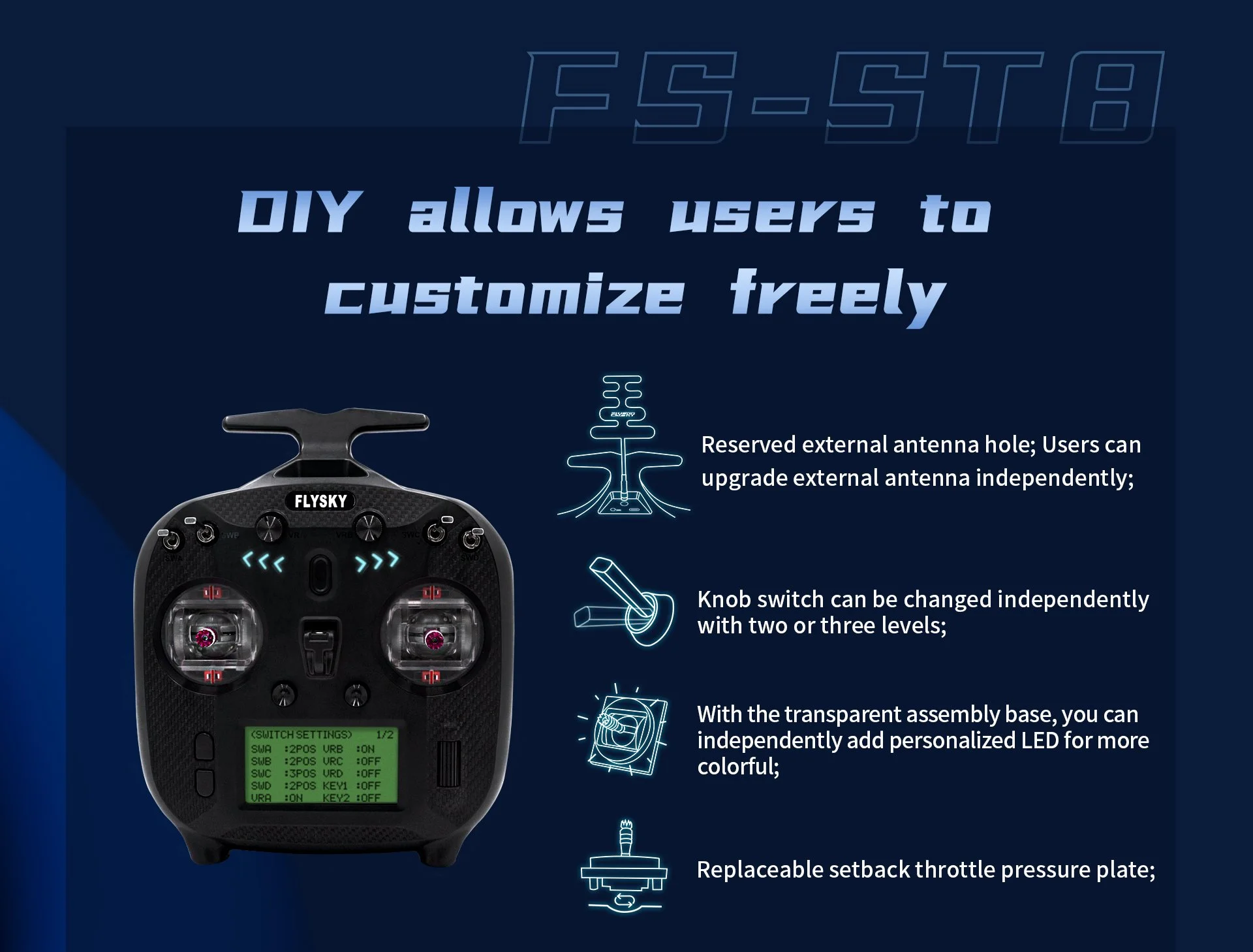 FlySky FS-ST8 Transmitter (Standard Version) W/ SR8 Receiver 8 FlySky FS-ST8 Transmitter (Standard Version) W/ SR8 Receiver -RC Helicopter Shop FS ST8 %E8%8B%B1%E6%96%87%E5%AE%98%E7%BD%91%E9%A1%B5%E9%9D%A2 03
