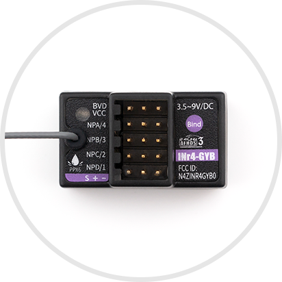 thumbnail image 2 of Flysky INr4-GYB 4-Channel Receiver With Gyro For NB4/Pro Transmitters - AFHDS 3, 2.4GHz 2 of 14