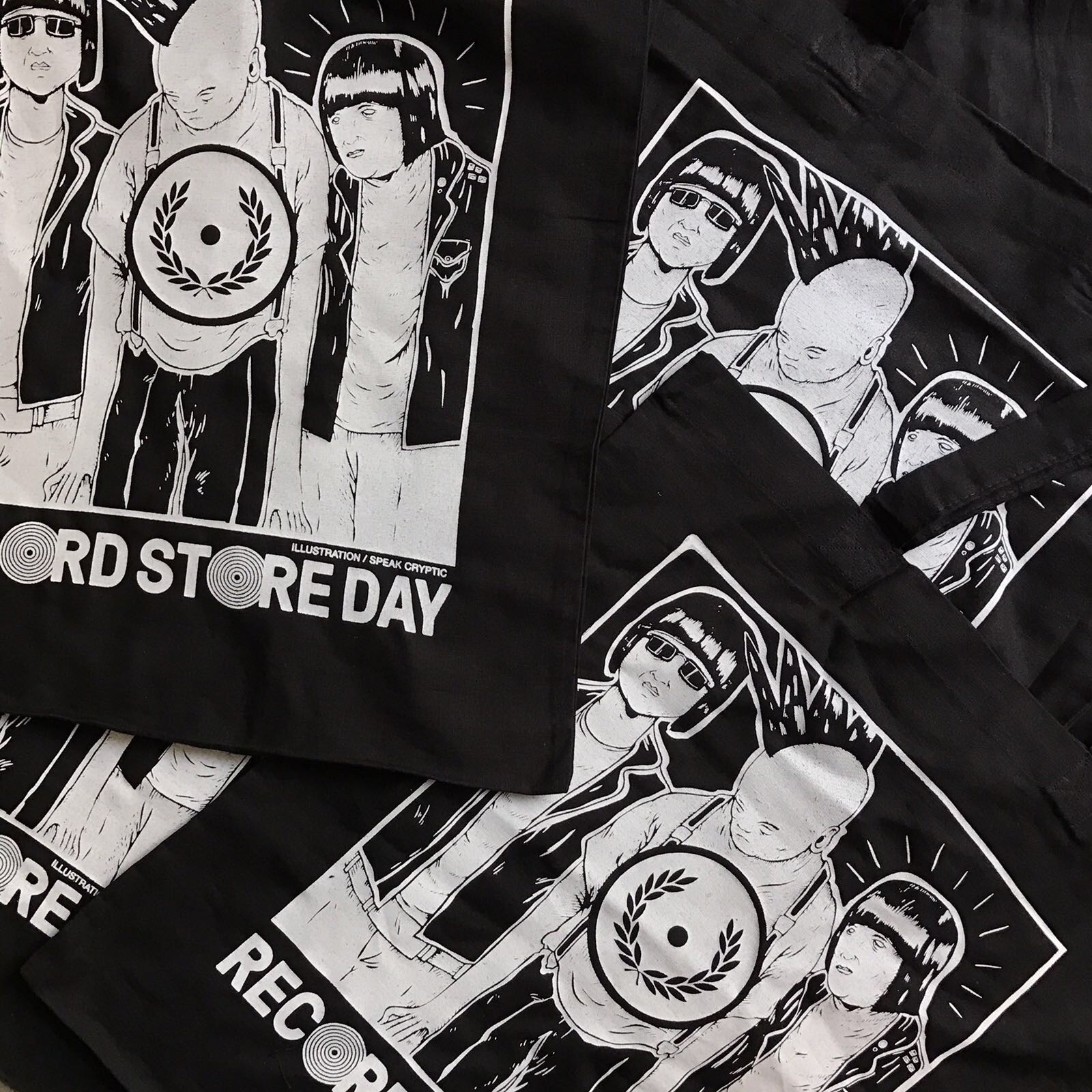 FRED PERRY RECORD TOTE BAG 