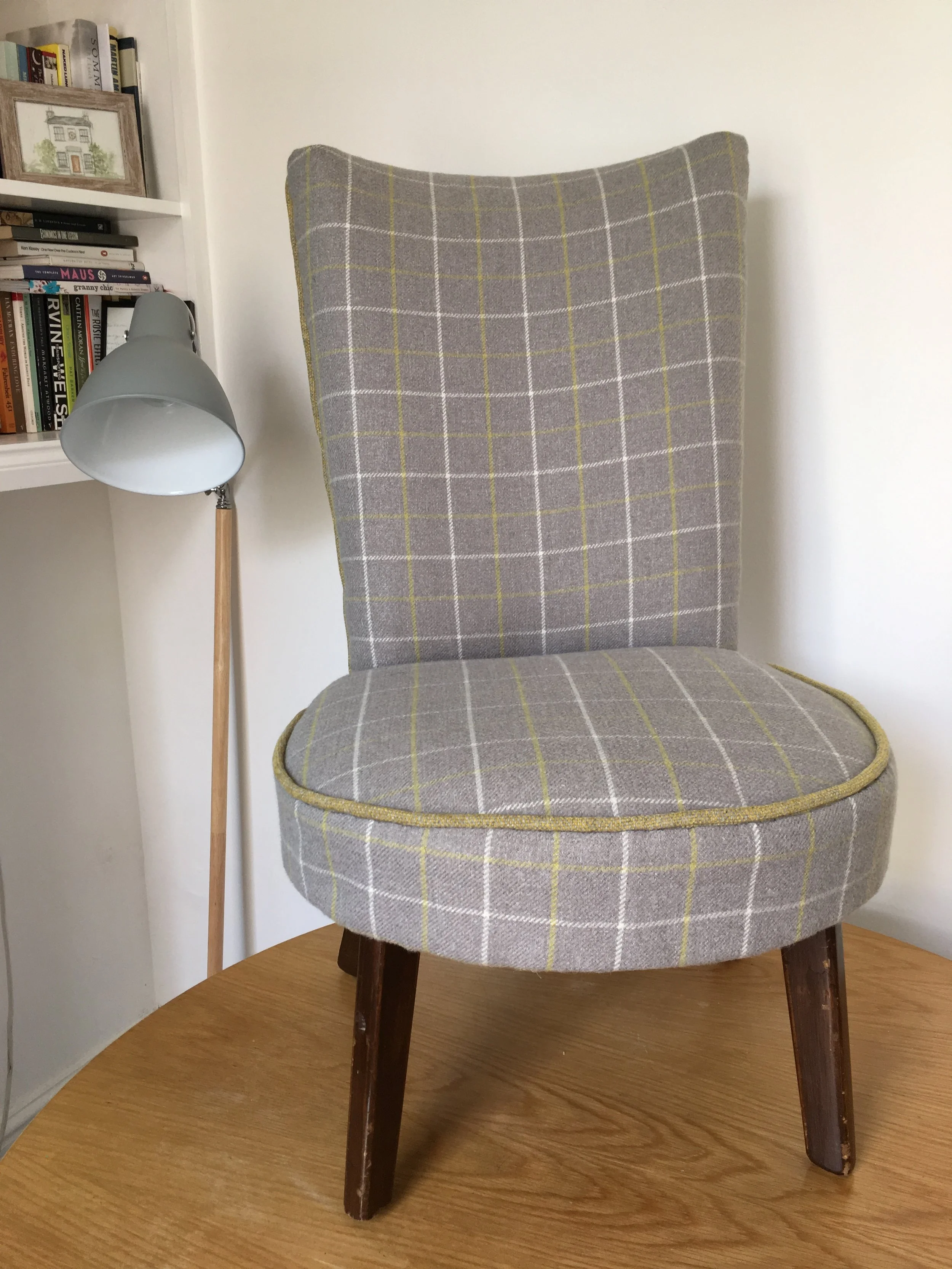 Upholstery - Yellow Tartan Chair 