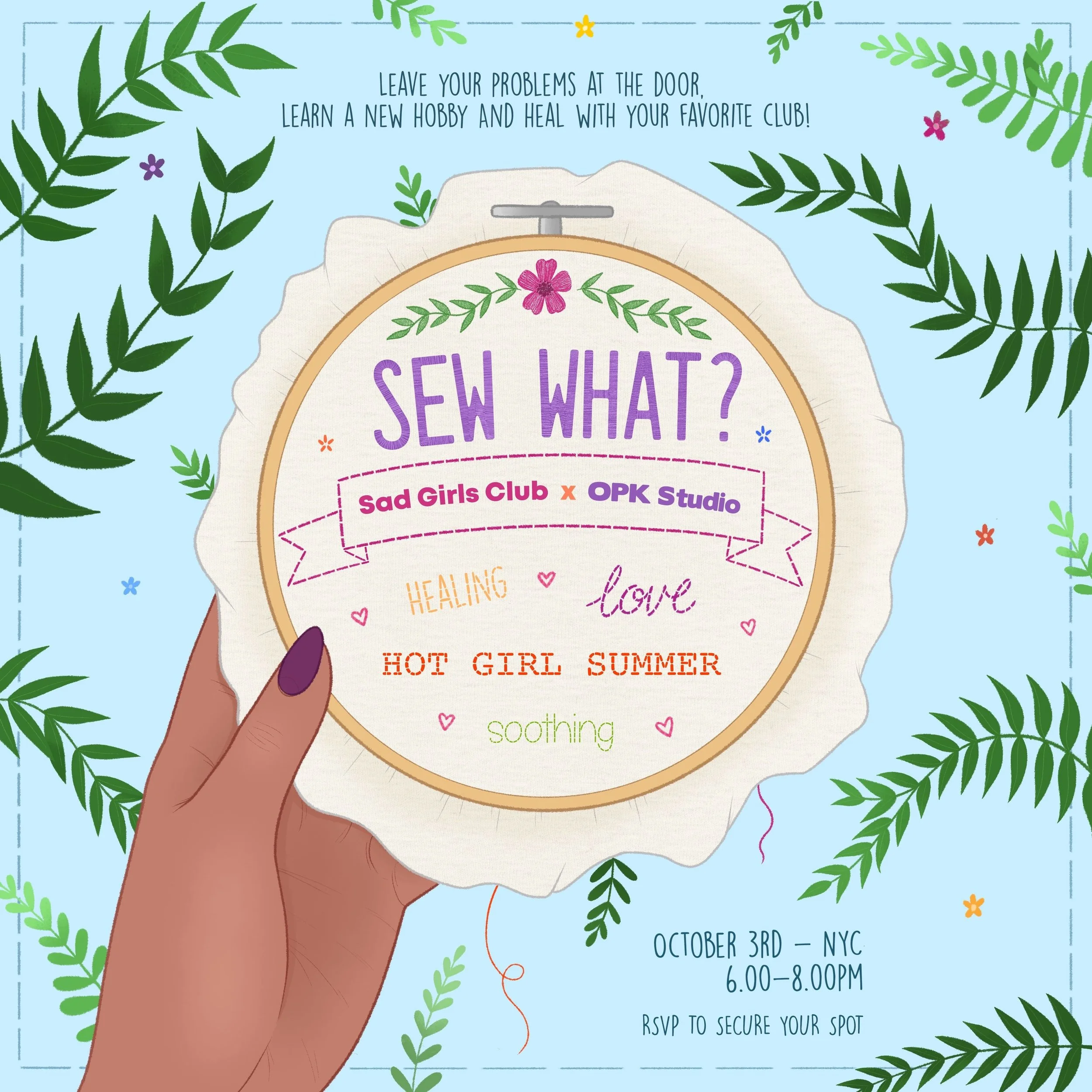 Sew What? A crafty evening with Sad Girls Club and OPK Studio