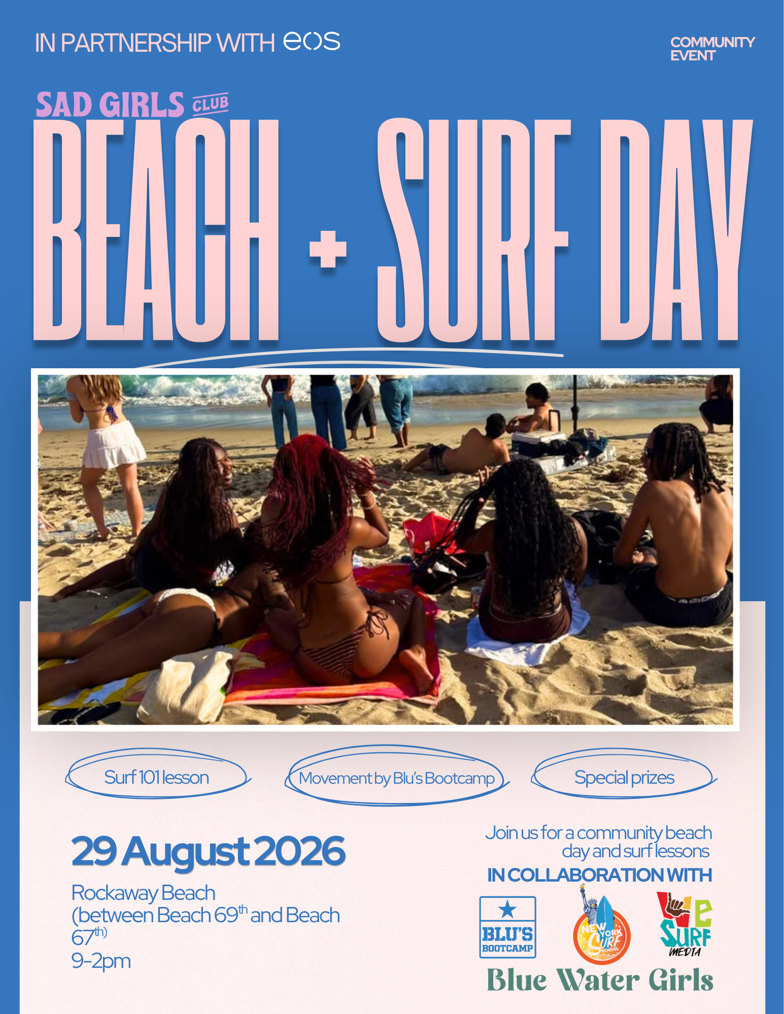 Beach + Surf Day | Sad Girls Club x Blu's Bootcamp