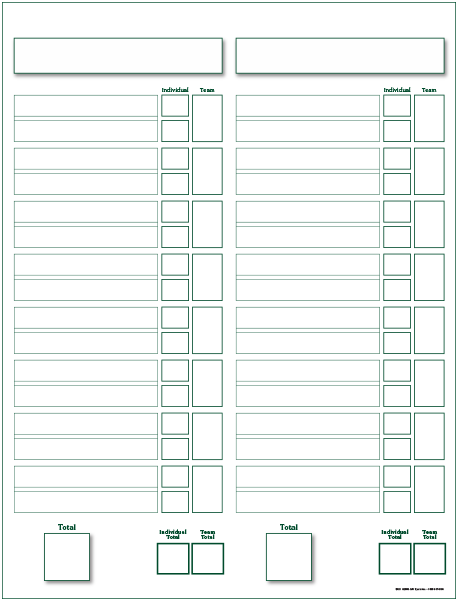 Medal Play Score Sheets/ RaffleSheets — JMK Sports
