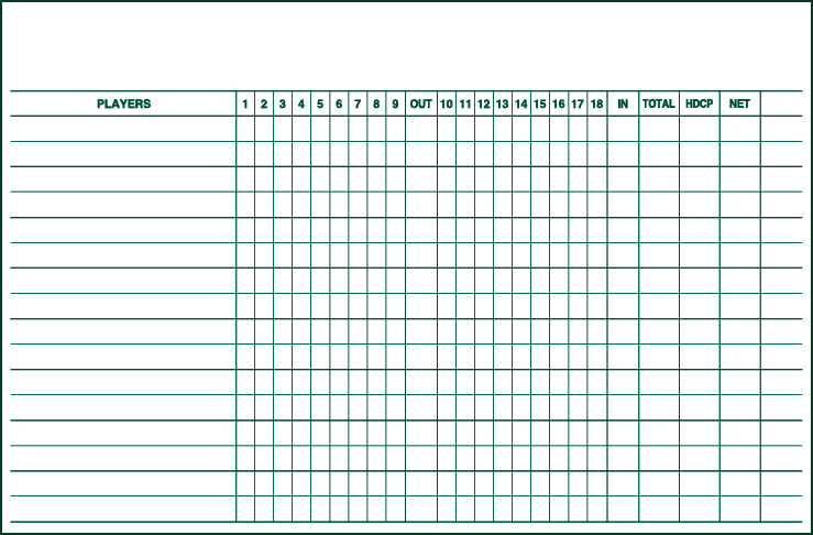 Medal Play Score Sheets/ RaffleSheets — JMK Sports