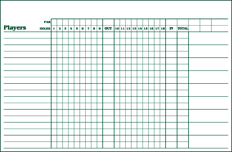 Medal Play Score Sheets/ RaffleSheets — JMK Sports