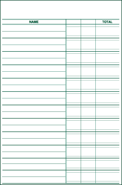 Medal Play Score Sheets/ RaffleSheets — JMK Sports