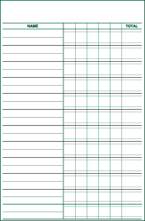 Medal Play Score Sheets/ RaffleSheets — JMK Sports