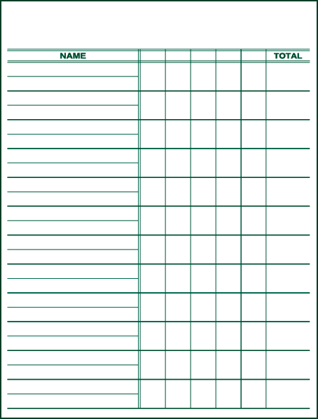 Medal Play Score Sheets/ RaffleSheets — JMK Sports