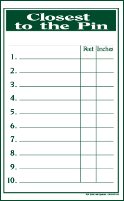 Medal Play Score Sheets/ RaffleSheets — JMK Sports